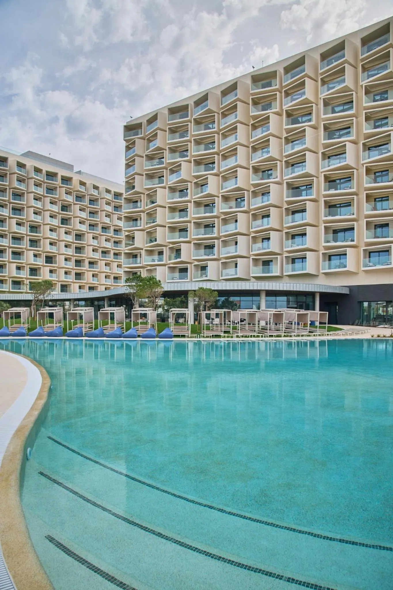 Pool view in The Editory by the Sea Lagos