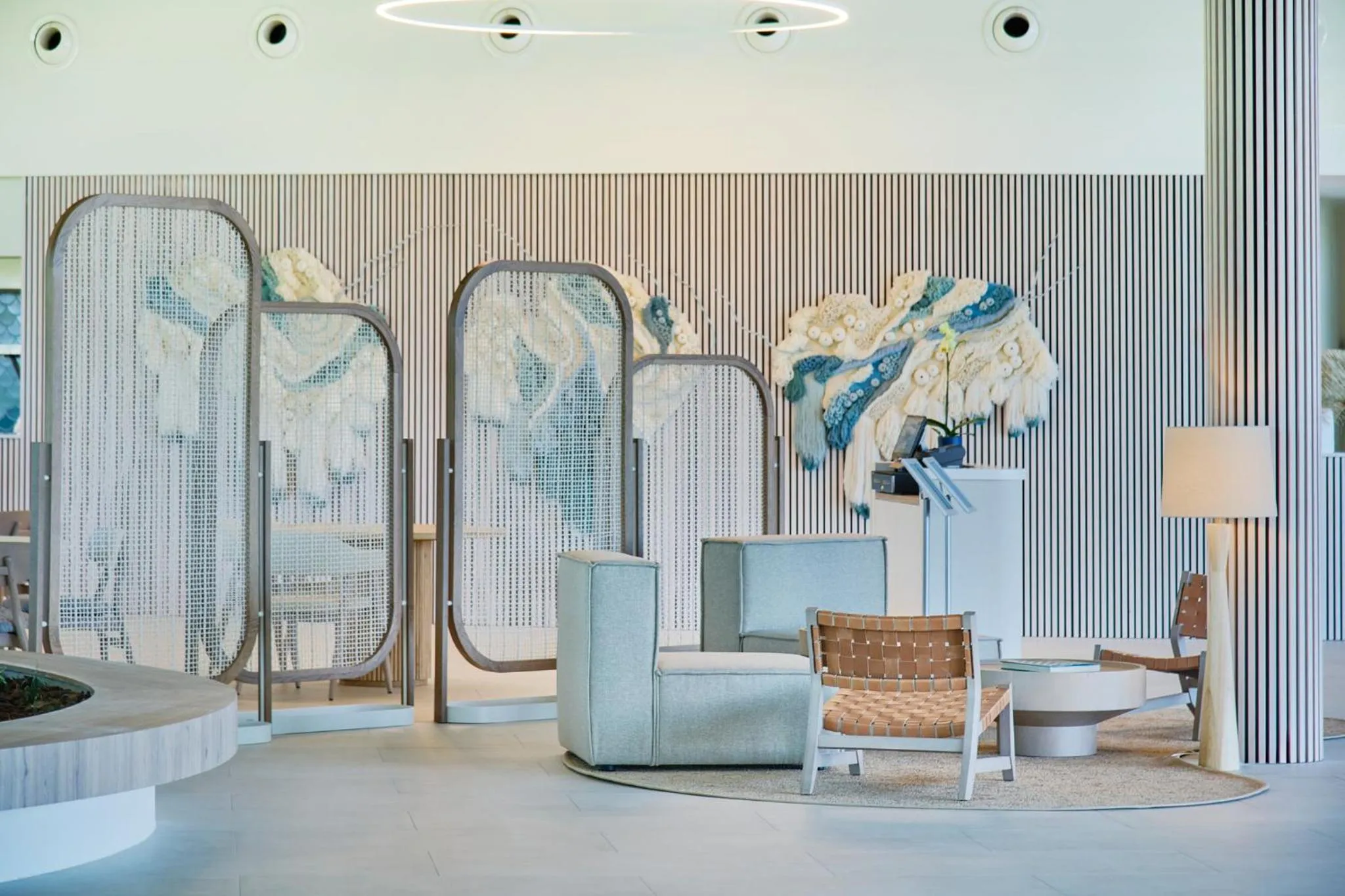 Seating area in The Editory by the Sea Lagos