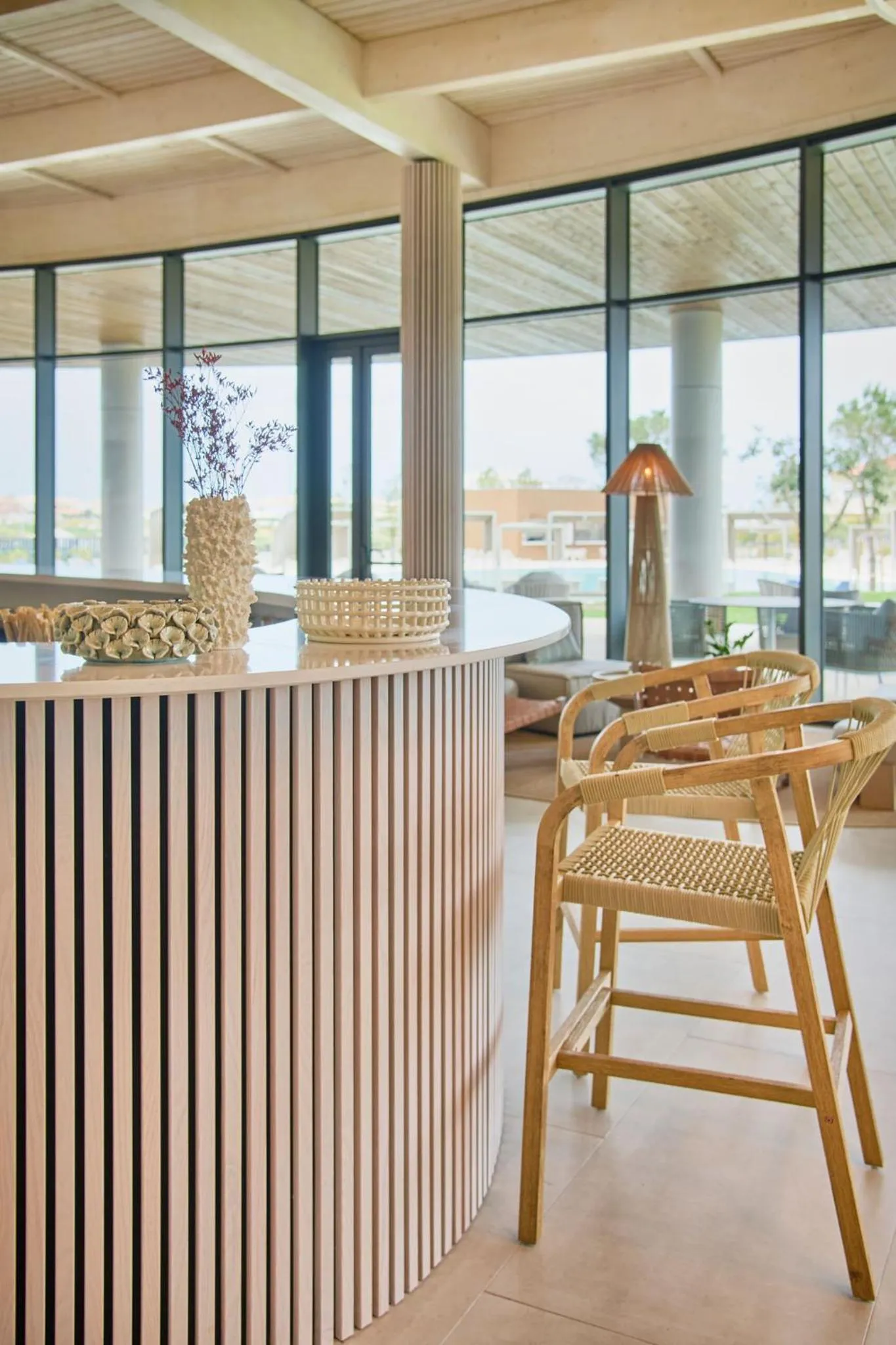 Seating area in The Editory by the Sea Lagos
