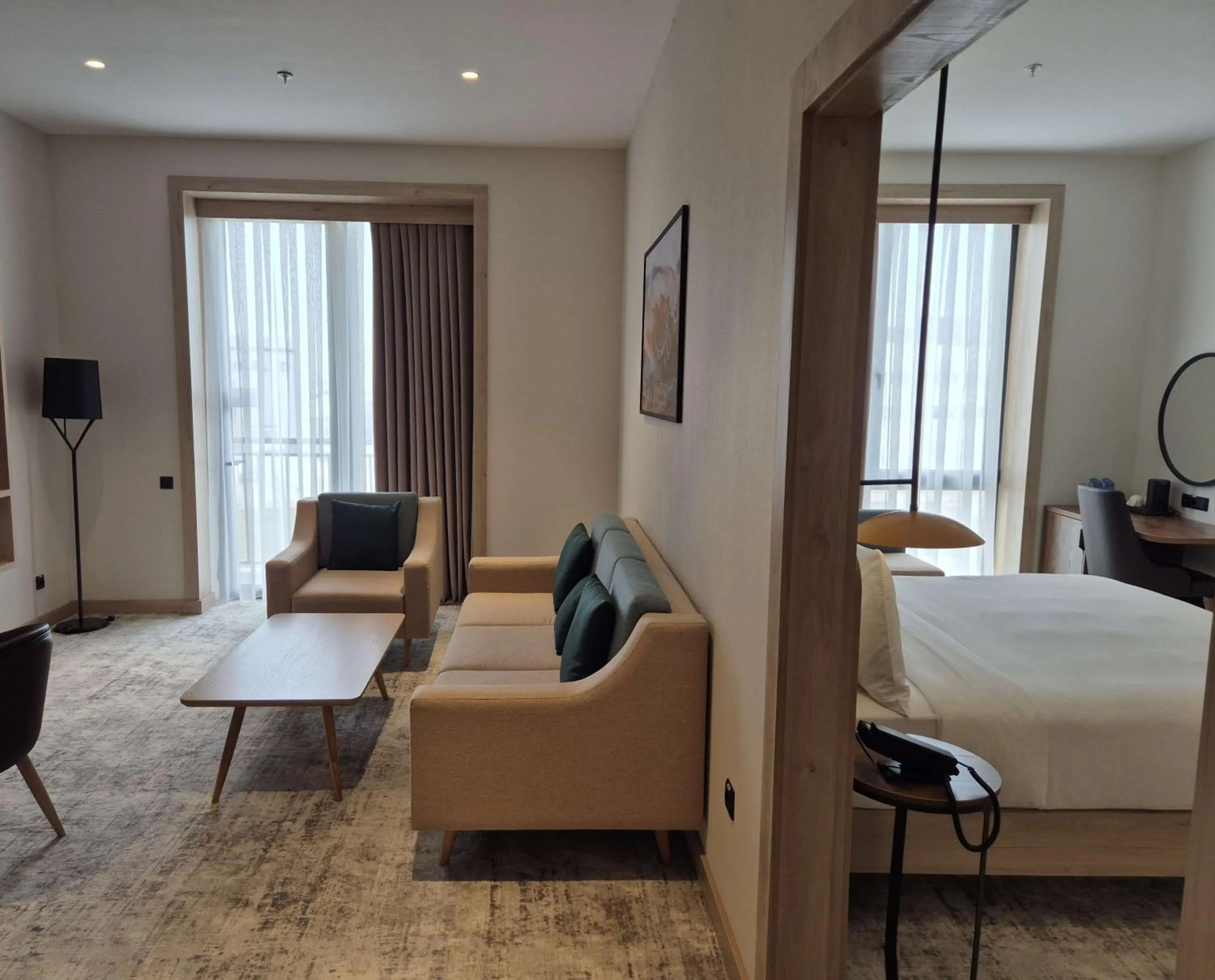 Living room, Bed in Hilton Garden Inn Termez Airitom