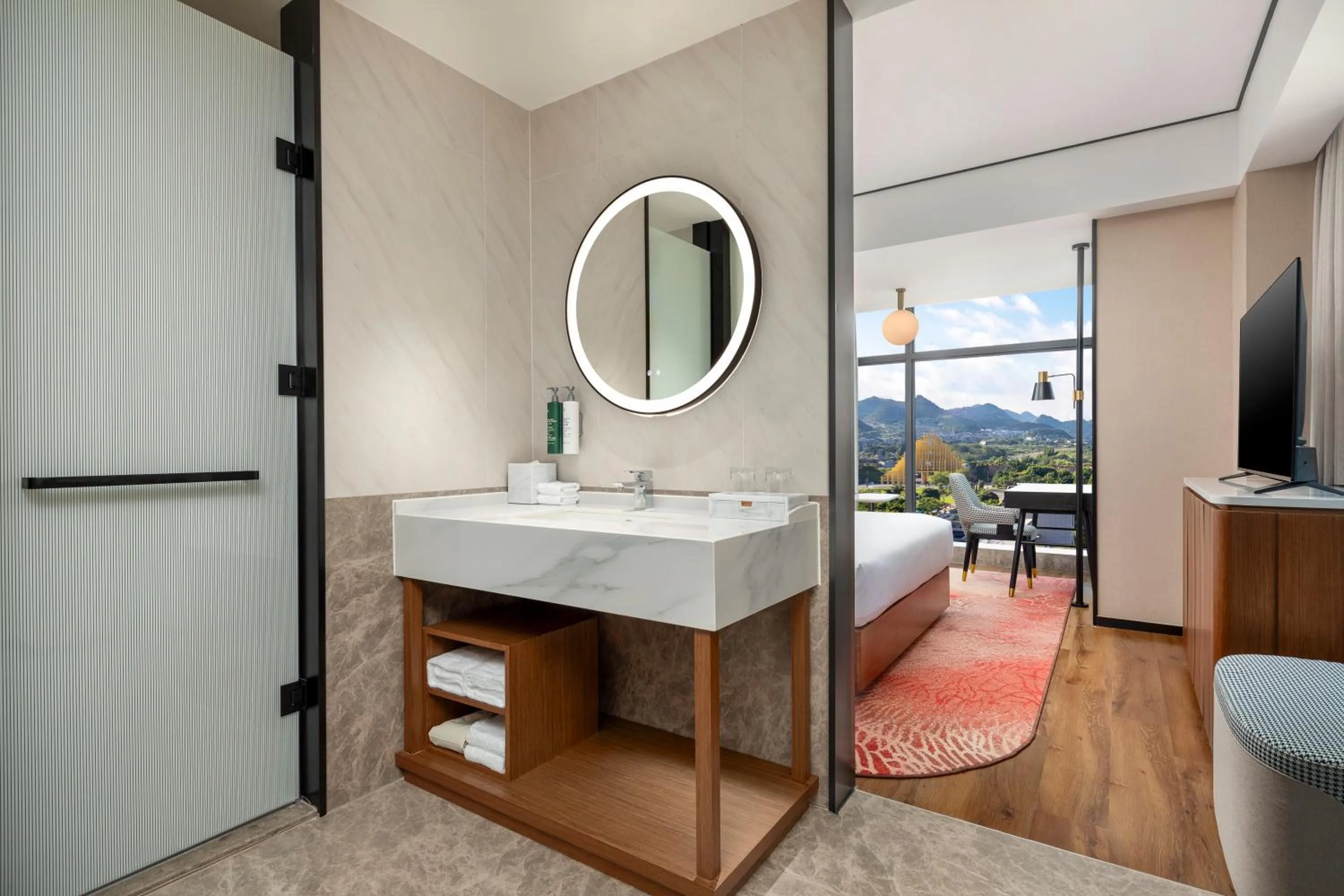 Photo of the whole room in Hilton Garden Inn Xingyi Wanfenglin