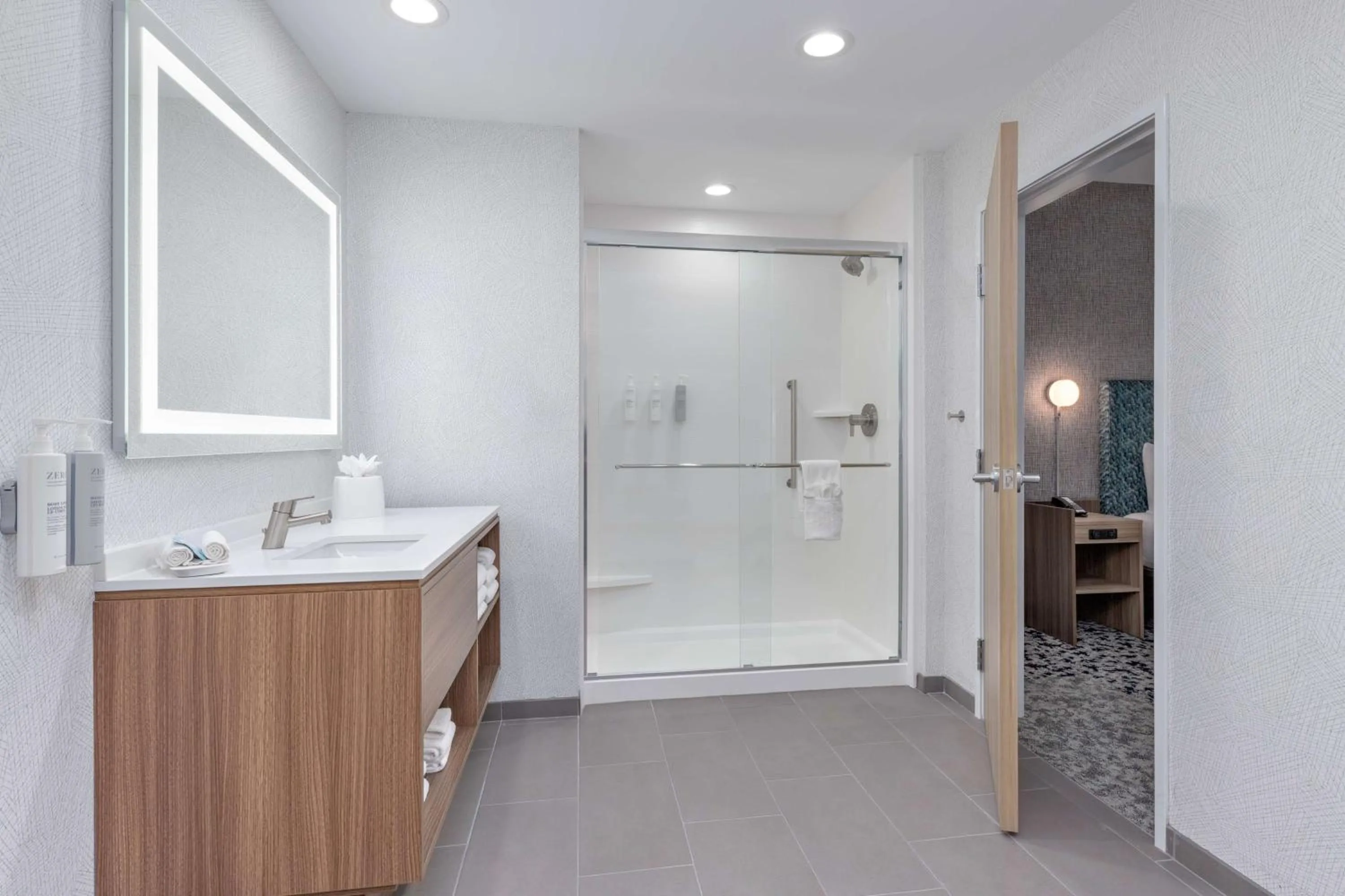 Bathroom in Home2 Suites By Hilton Dallas I-30 Cockrell Hill