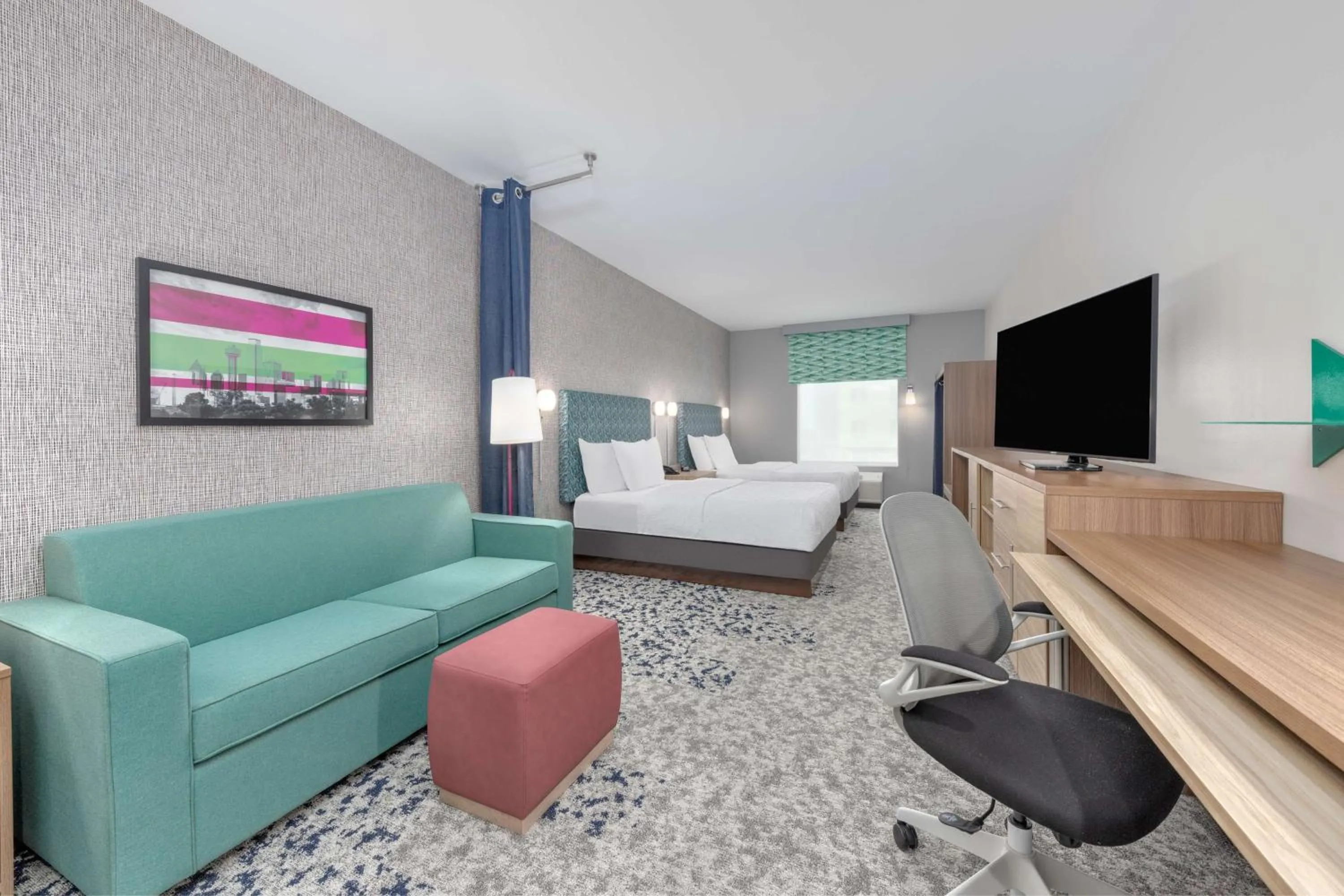 Living room in Home2 Suites By Hilton Dallas I-30 Cockrell Hill