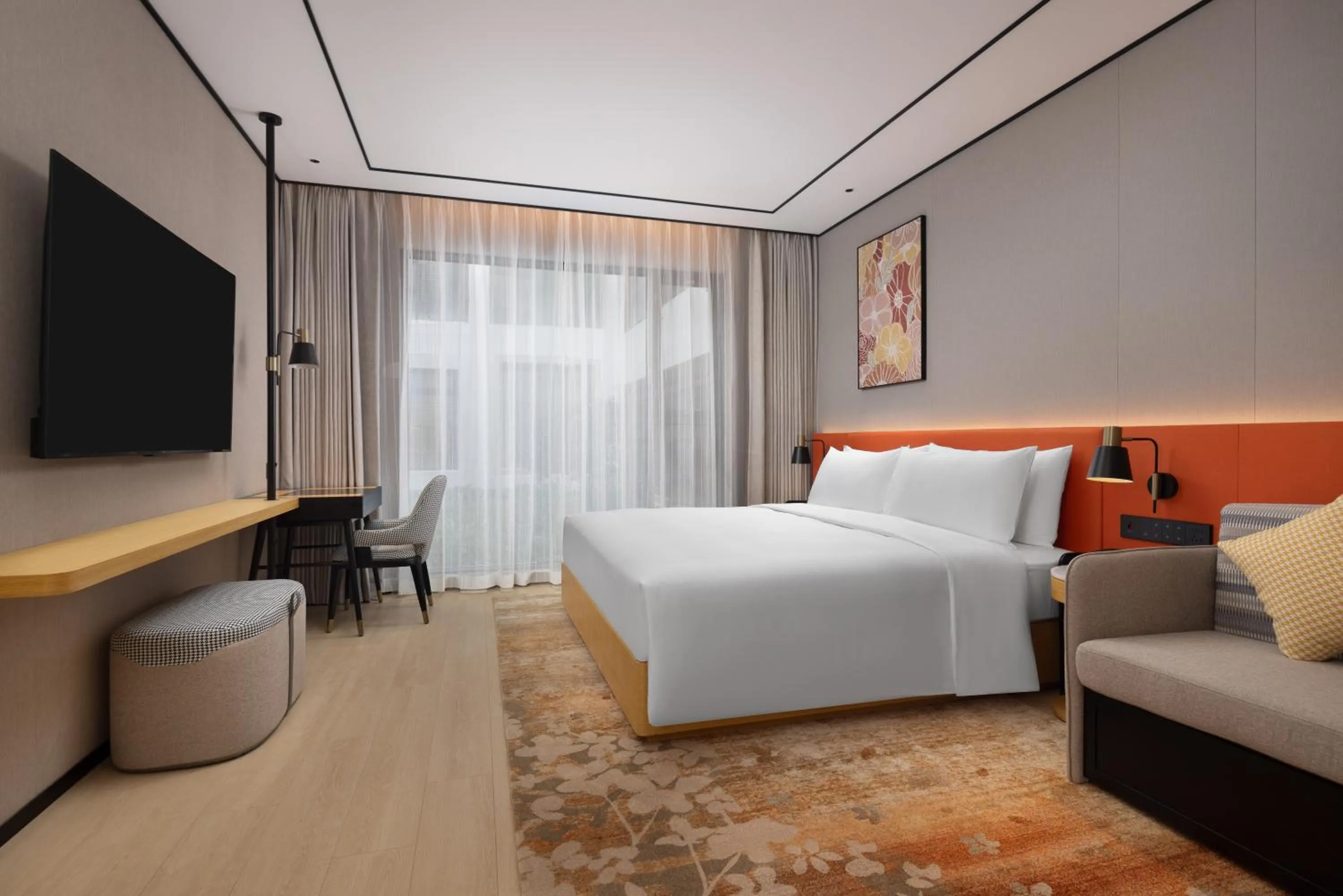 Bedroom, Bed in Hilton Garden Inn Dali Ancient City