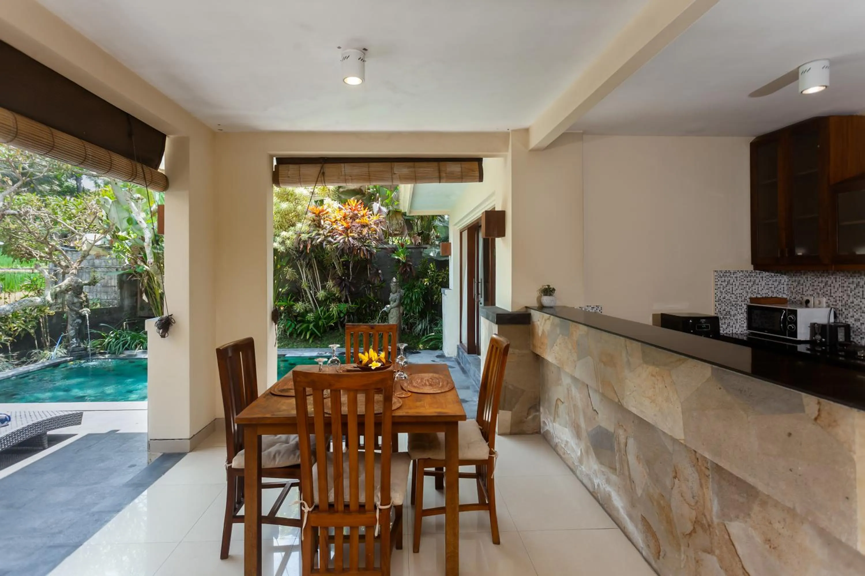 Dining area in Kadiga Villas Ubud by GenuineHost