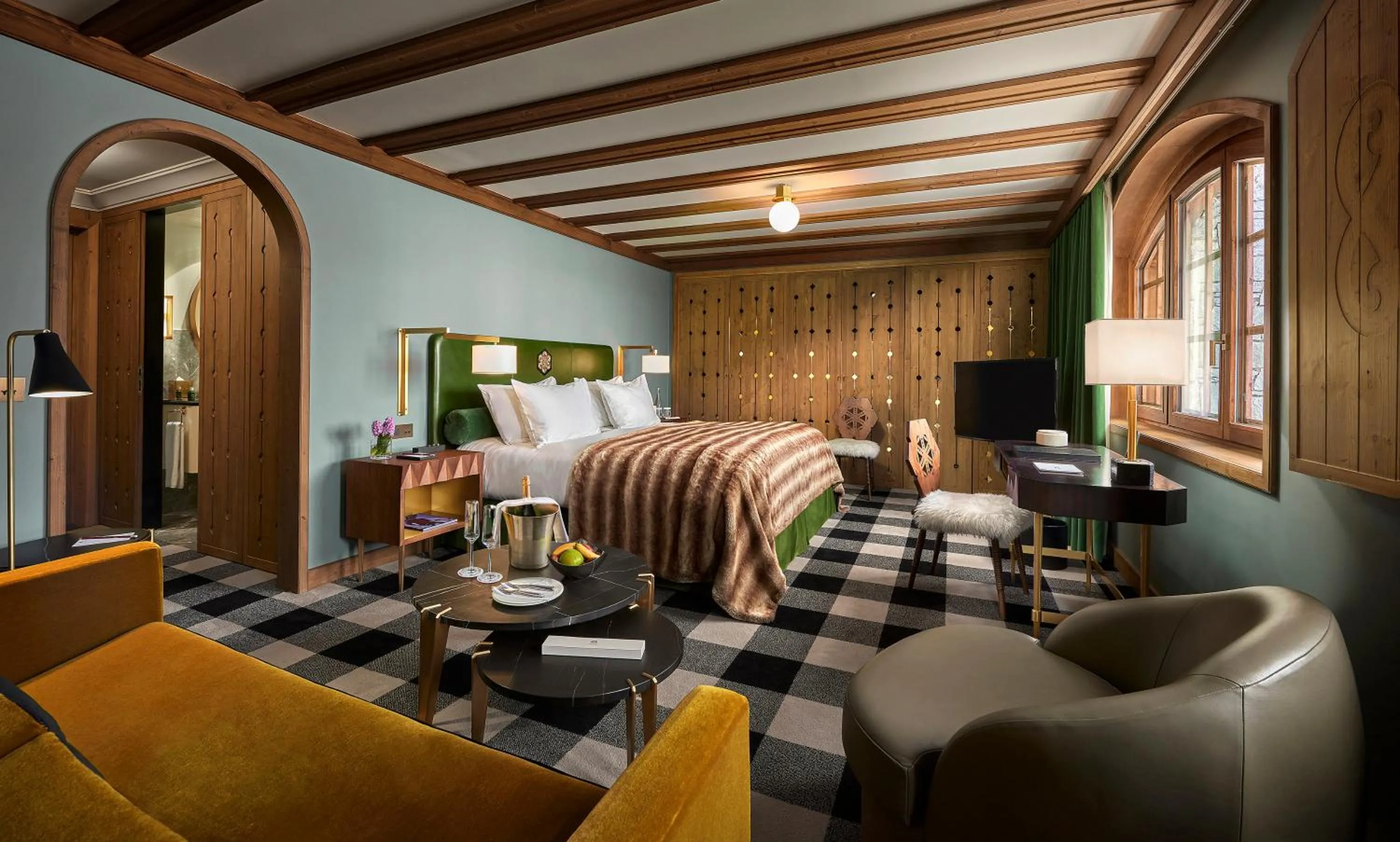 Bedroom in Apogée Courchevel, Oetker Hotels