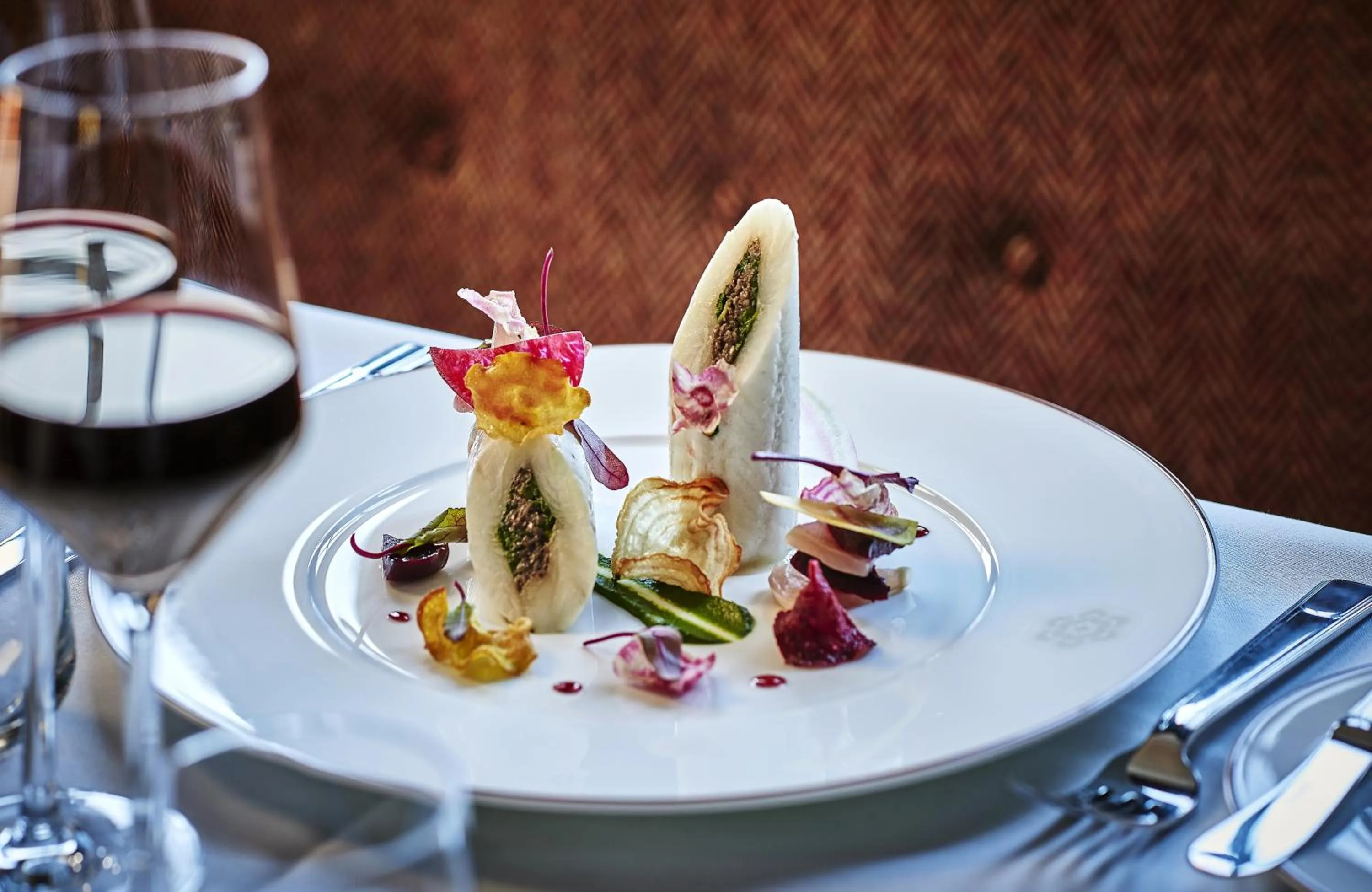 Food close-up in Apogée Courchevel, Oetker Hotels