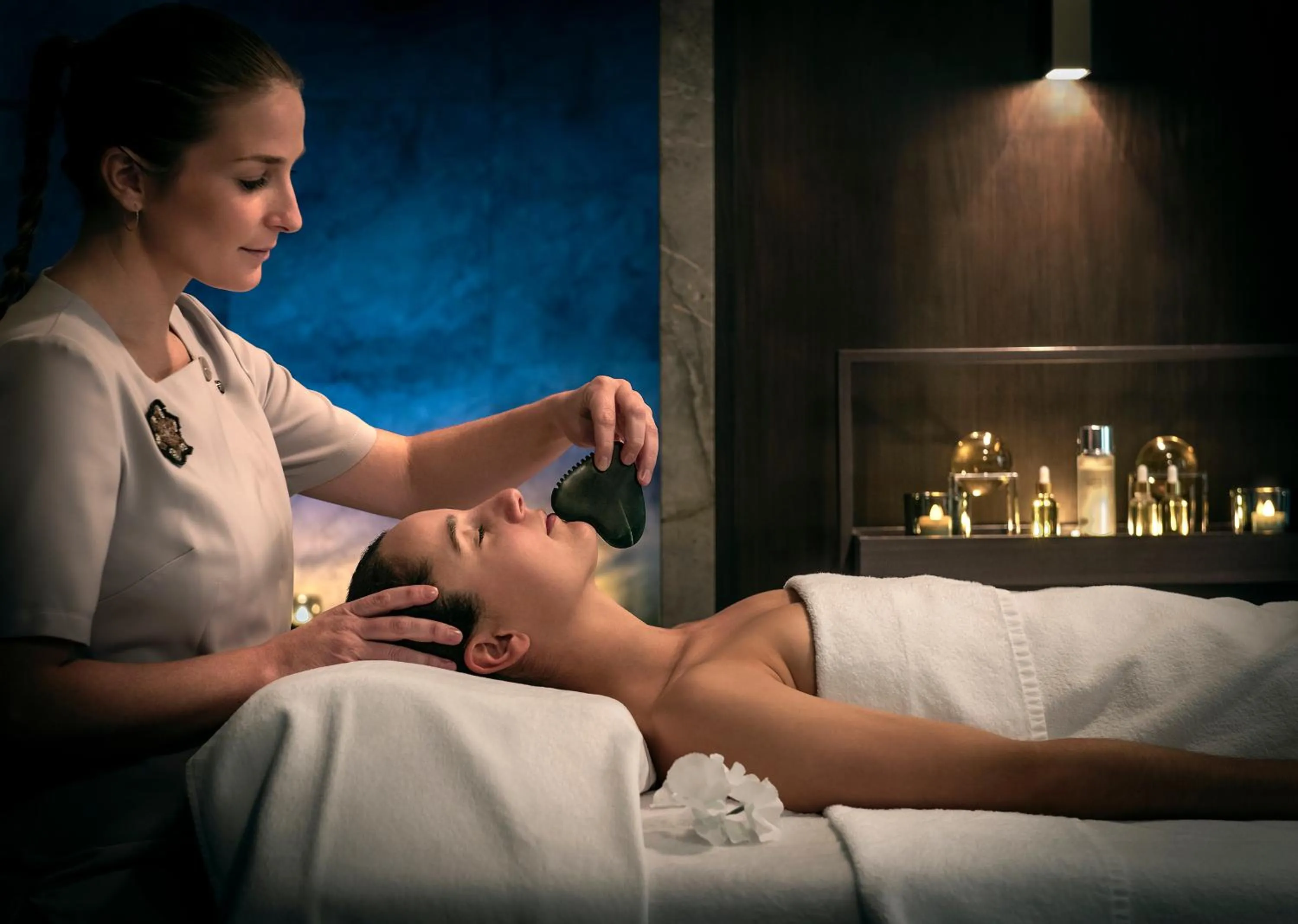 Spa and wellness centre/facilities in Apogée Courchevel, Oetker Hotels