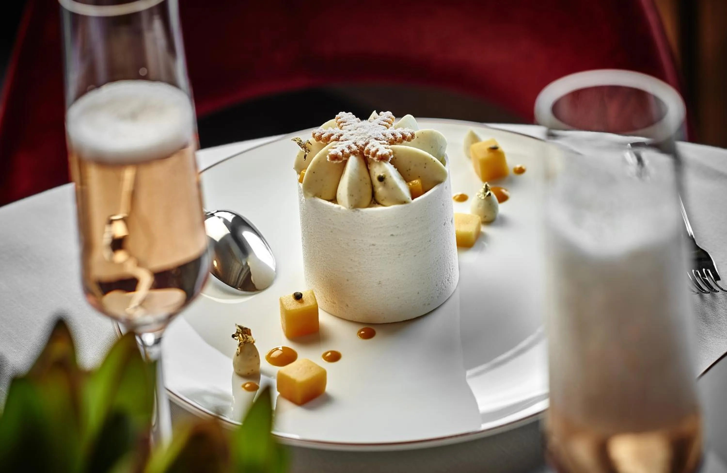 Food close-up in Apogée Courchevel, Oetker Hotels