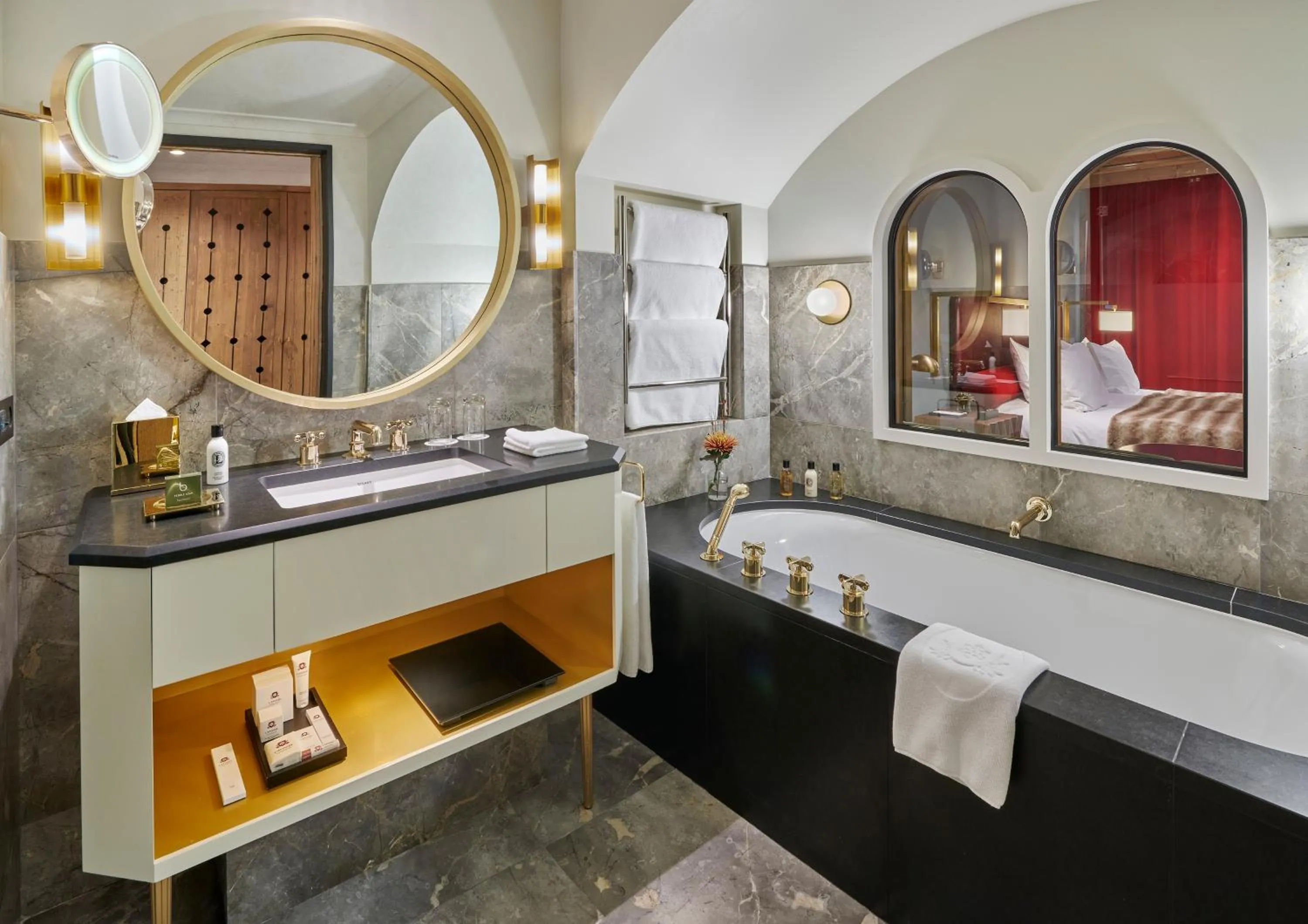 Bathroom in Apogée Courchevel, Oetker Hotels