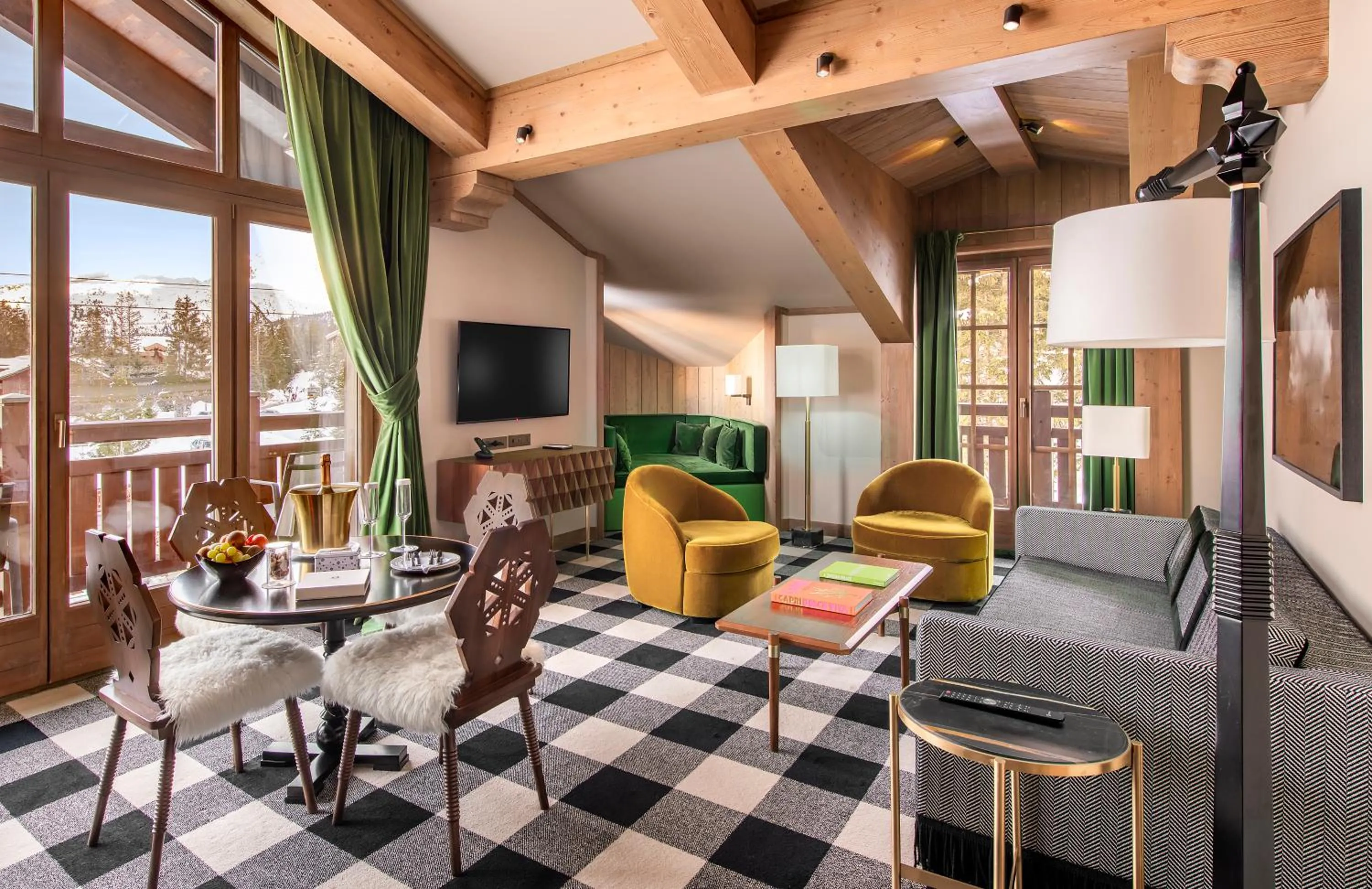 Bedroom in Apogée Courchevel, Oetker Hotels