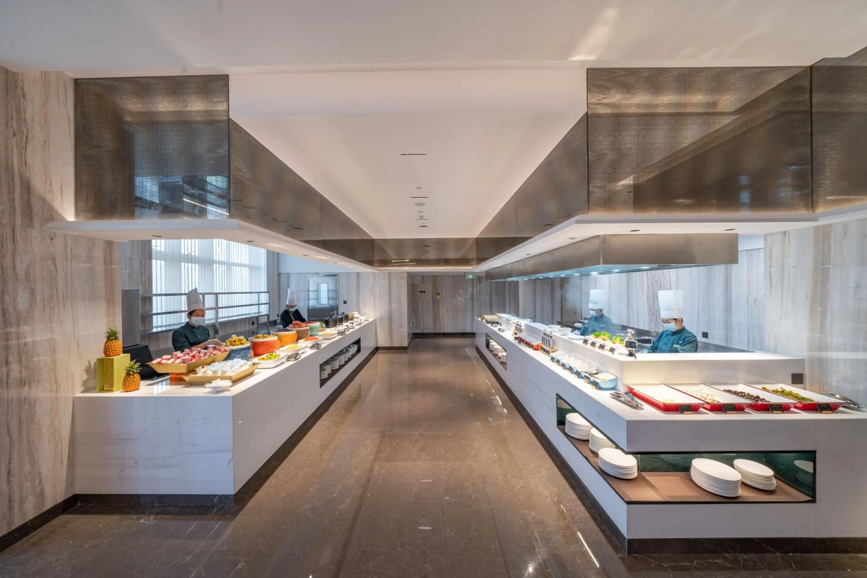 Buffet breakfast in YTL ChangChengYunYue Hotel