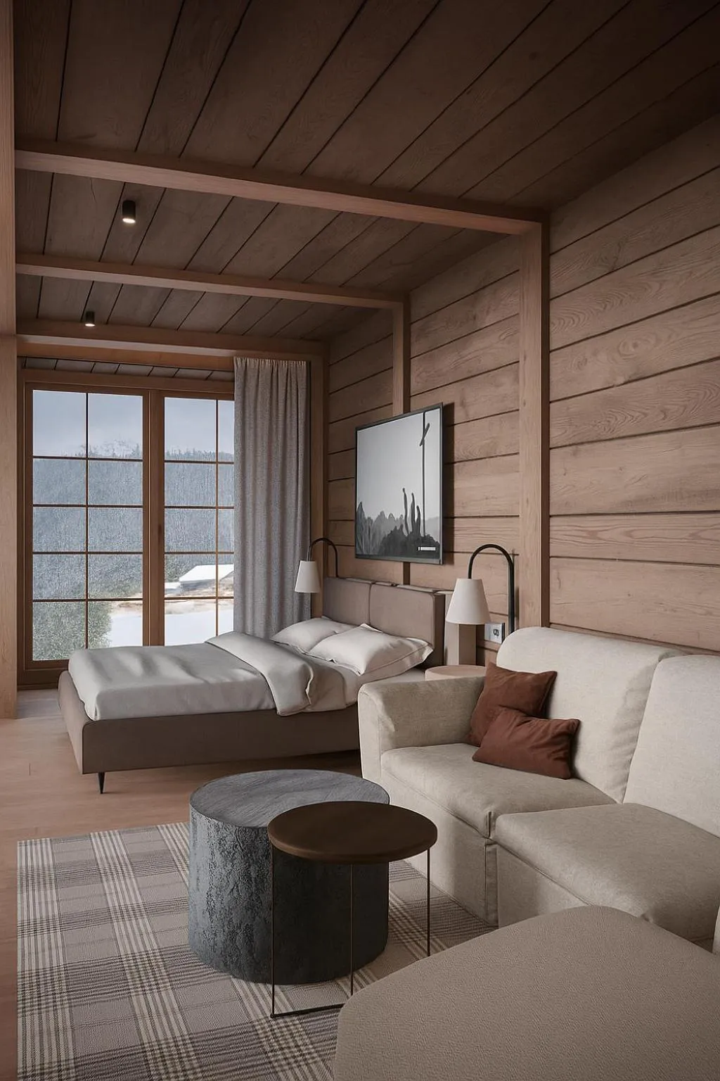 Bed in Mont Chalet Nevada - Hotel & Spa