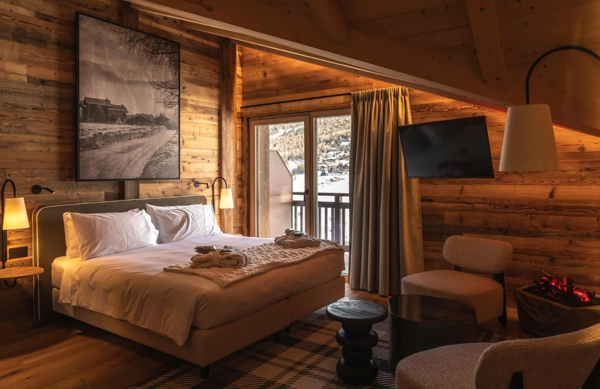 Bed in Mont Chalet Nevada - Hotel & Spa