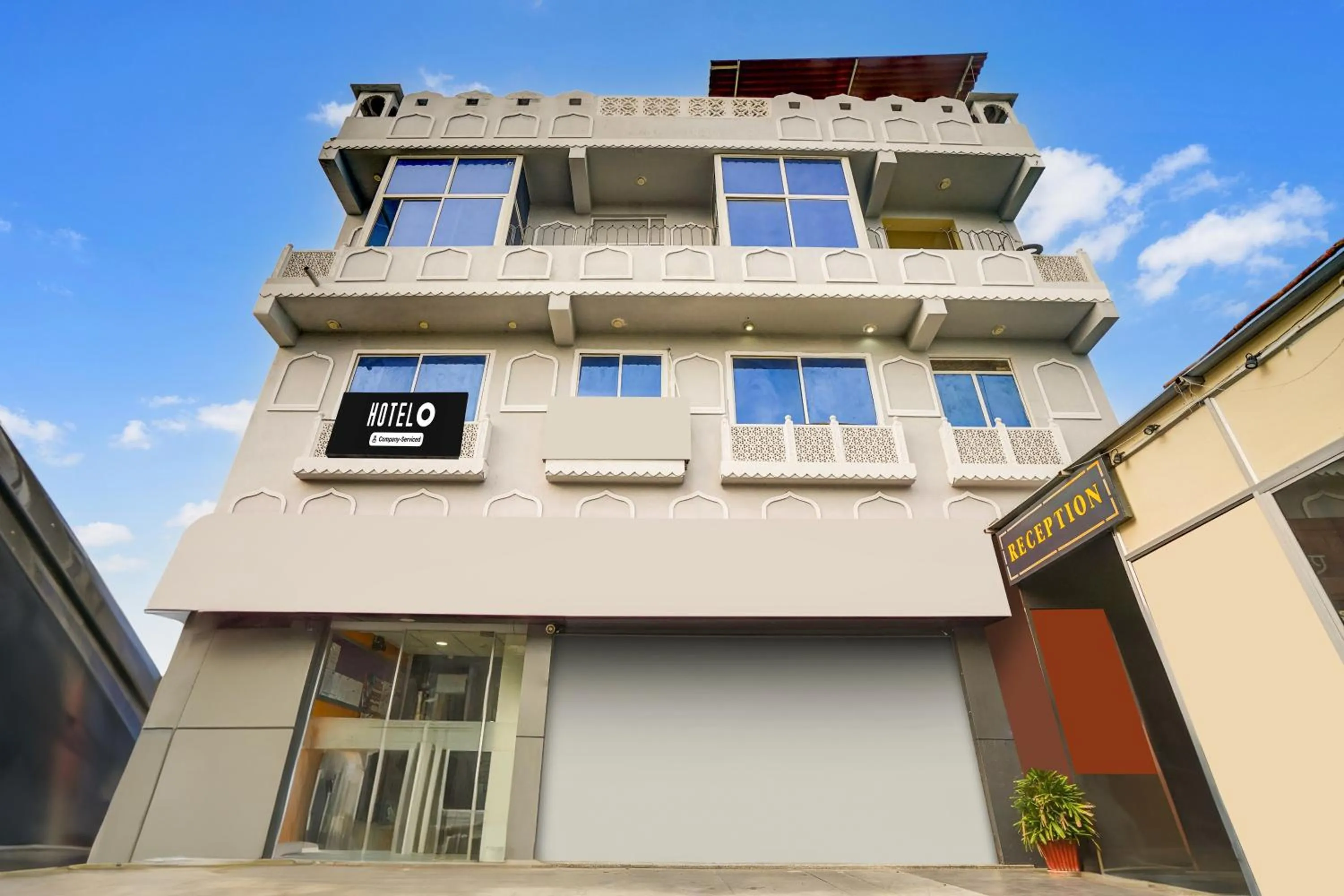 Facade/entrance in Hotel O JLN Marg Malviya Nagar Formerly Hotel Braj Haveli