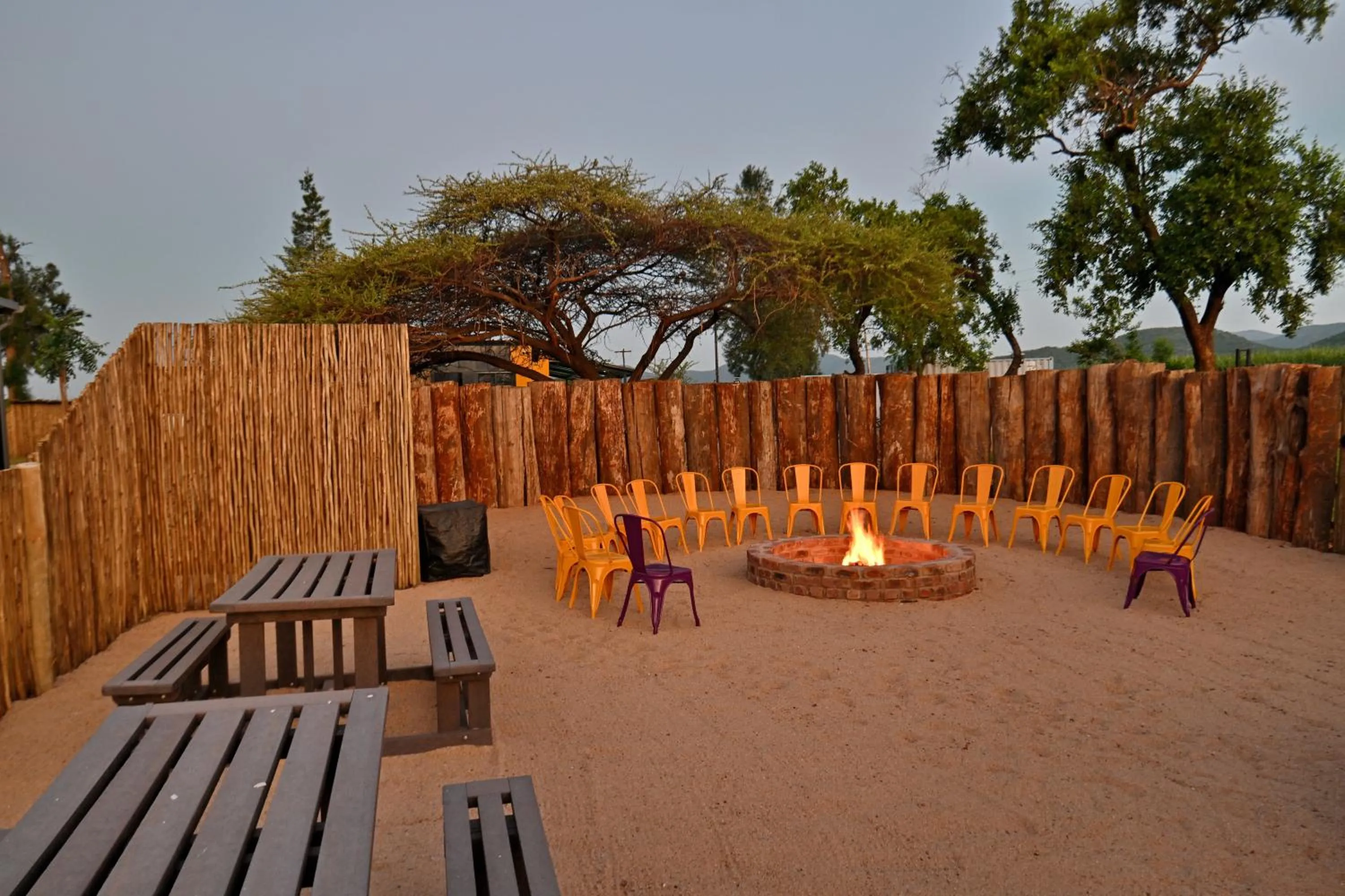 Seating area in SleepOver Malelane