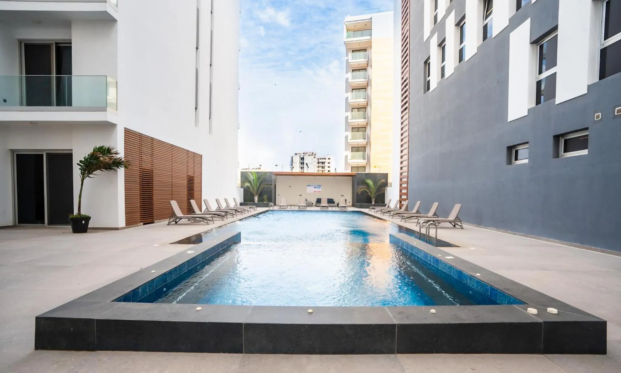 Pool view in Sama Hotels