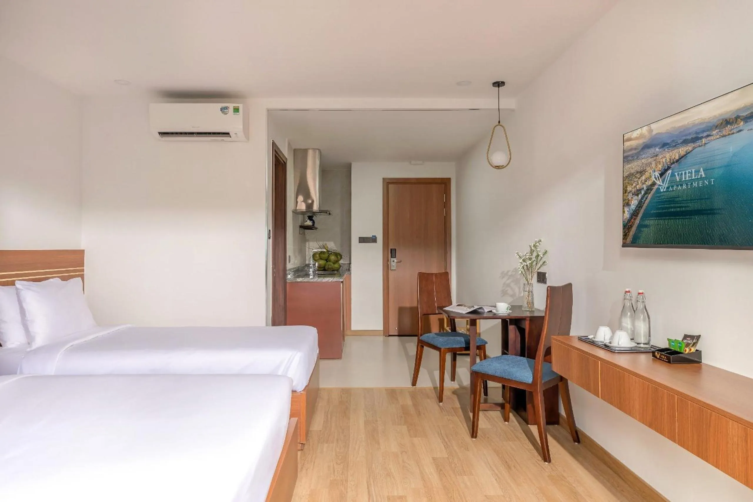 Bed in VieLa Apartment Nha Trang
