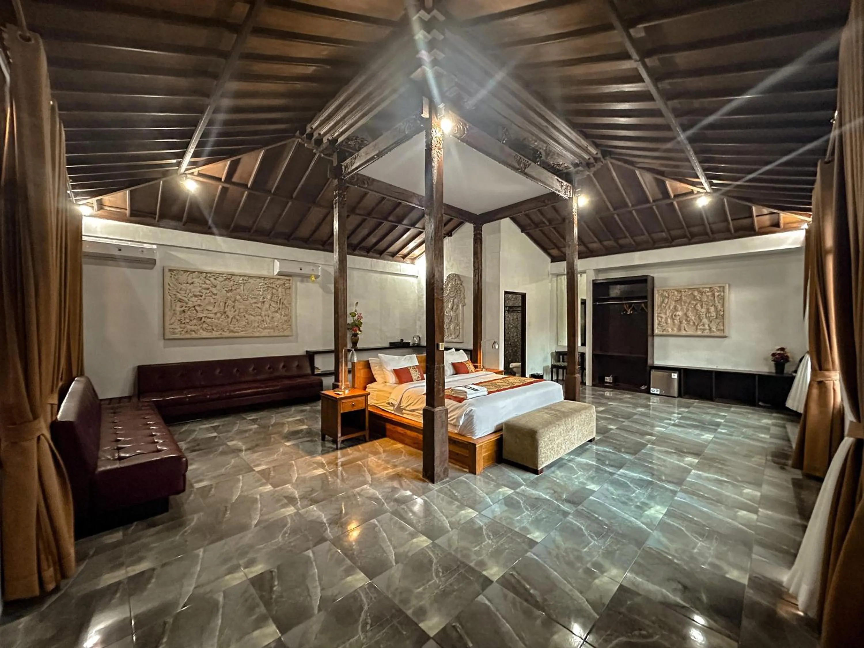Bed in Kampoeng Joglo Abangan Ubud