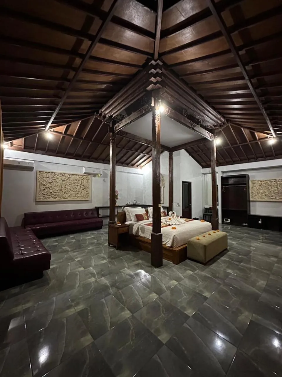 Bedroom, Bed in Kampoeng Joglo Abangan Ubud
