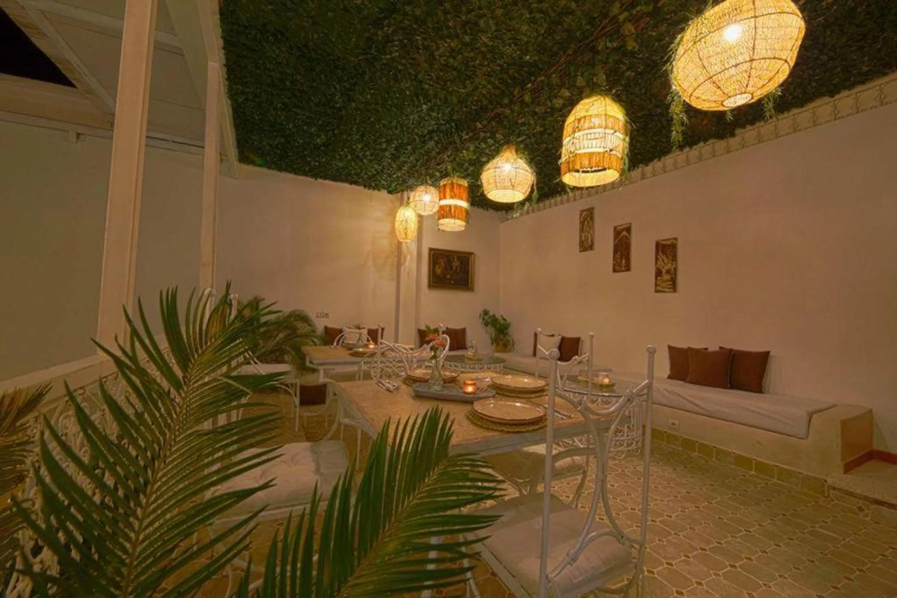 Seating area in Riad Oum H&N Exclusive