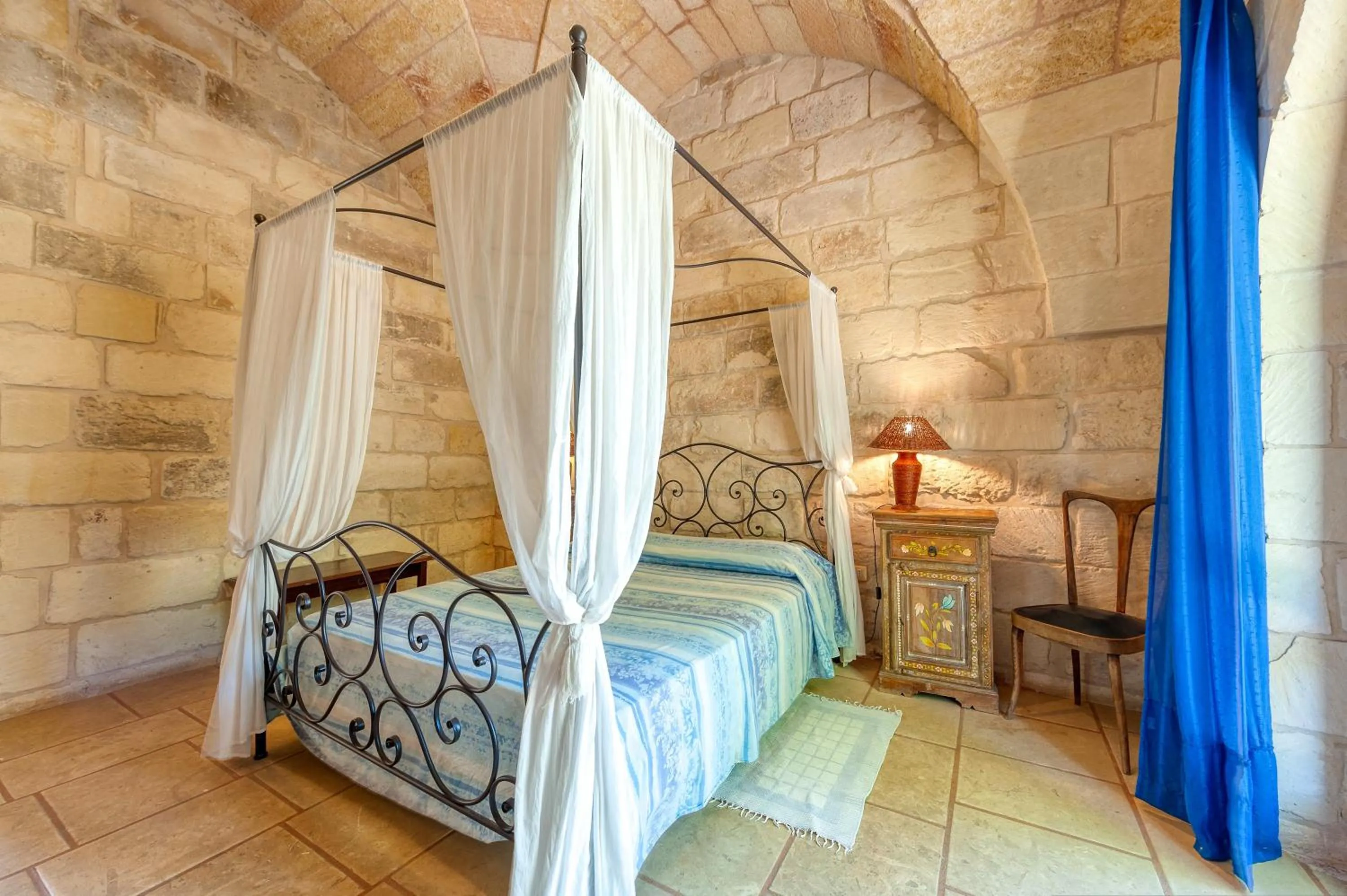 Living room, Bed in Masseria Copertini