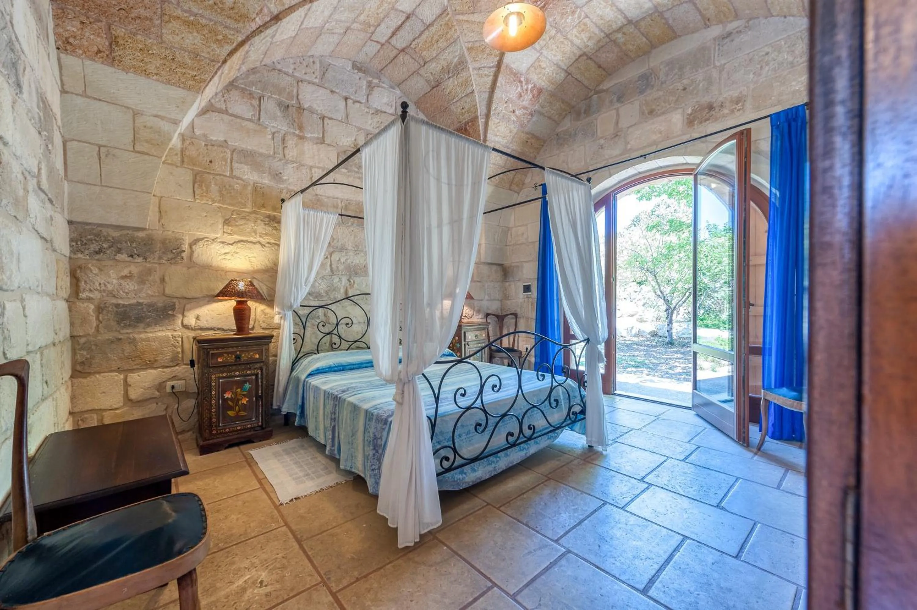Living room, Bed in Masseria Copertini