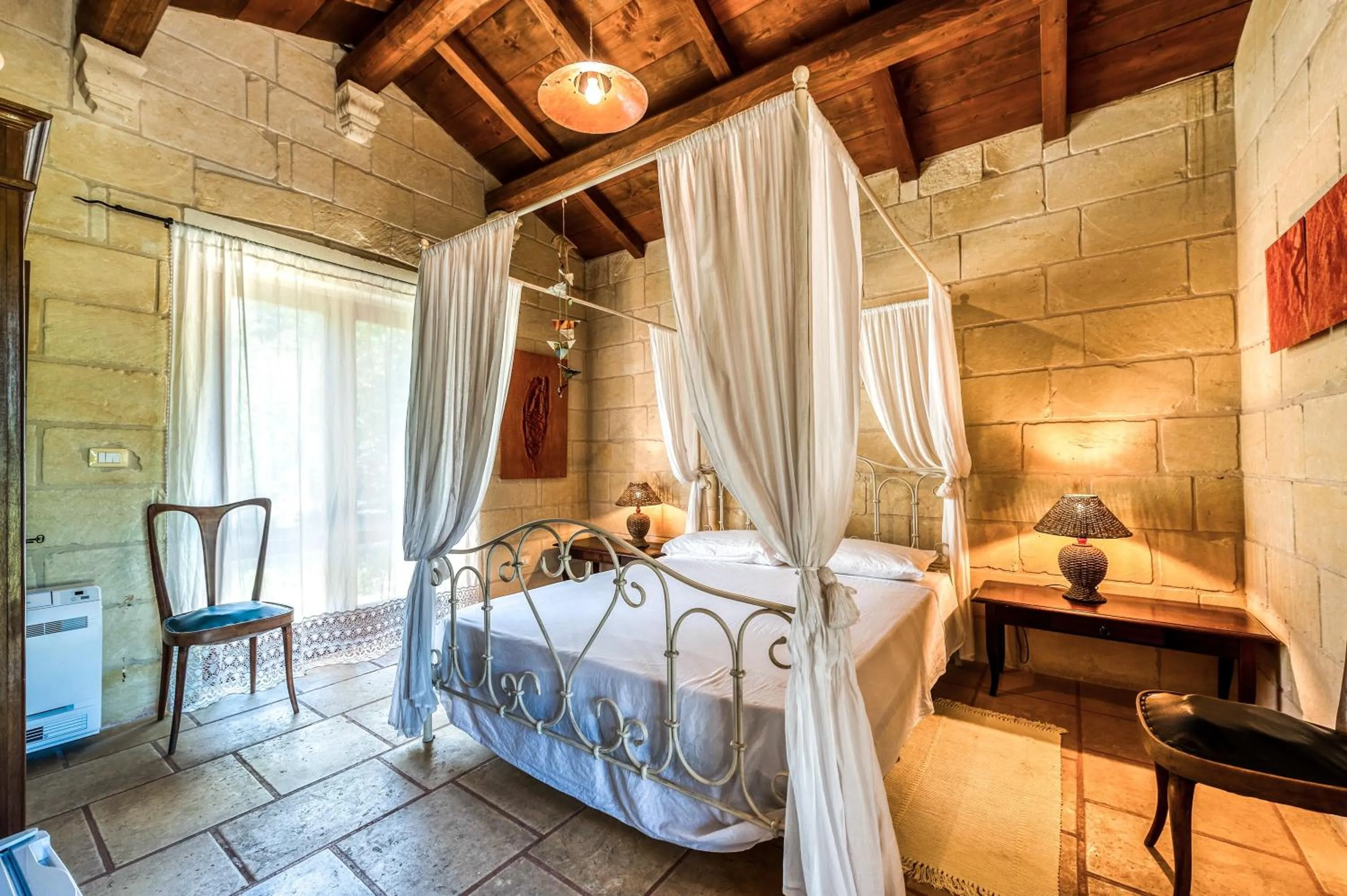 Living room, Bed in Masseria Copertini