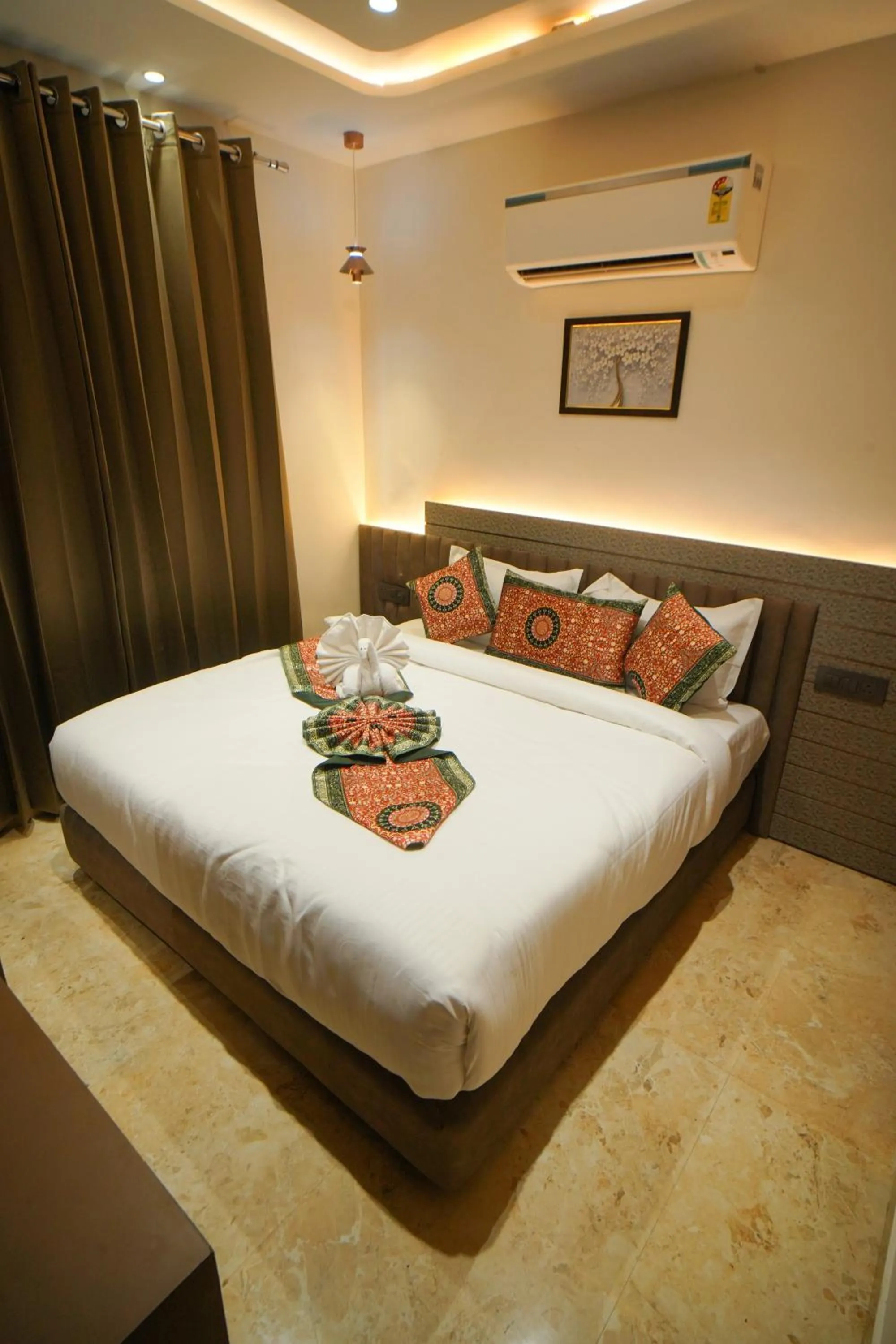 Bed in Hotel Ammison Inn & Suites