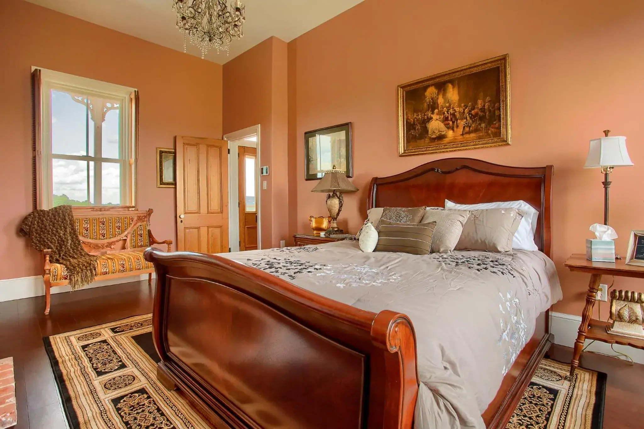 Queen Room with Balcony in Stuart Manor Bed and Breakfast Queen Room with Balcony in Stuart Manor Bed and Breakfast