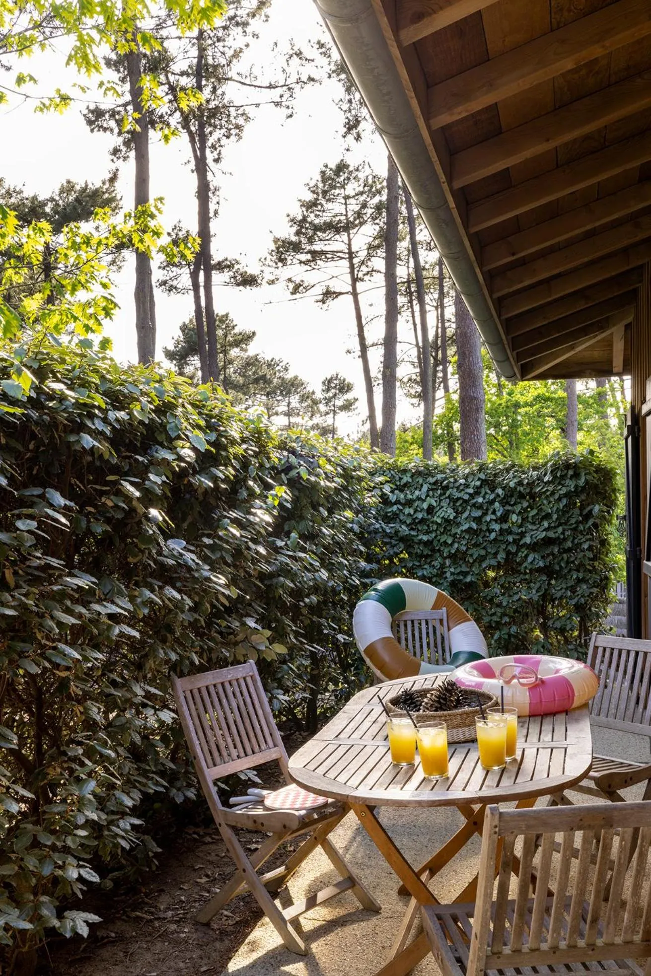 Patio in Domaine du Ferret Restaurant & Spa