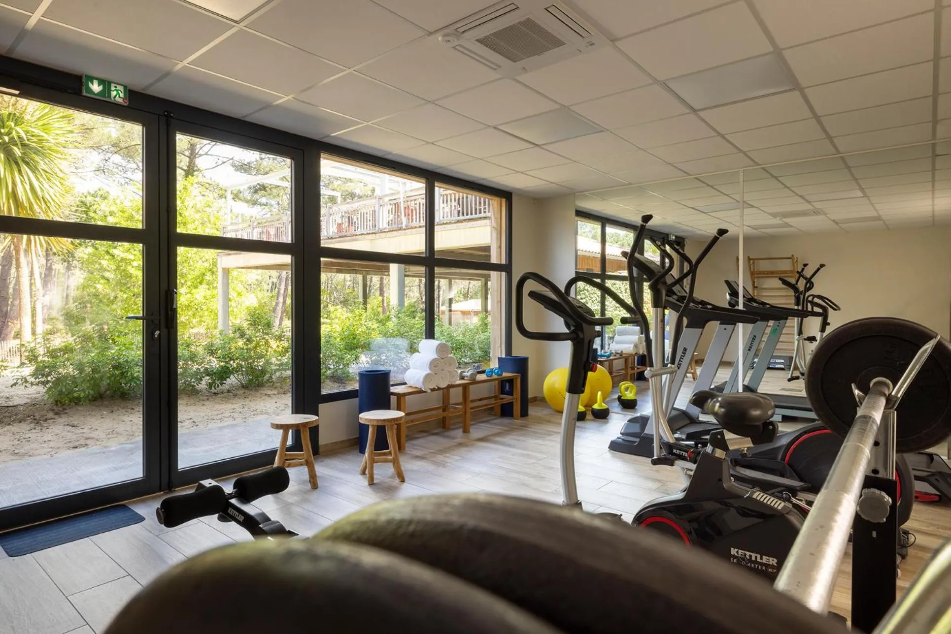 Fitness centre/facilities in Domaine du Ferret Restaurant & Spa