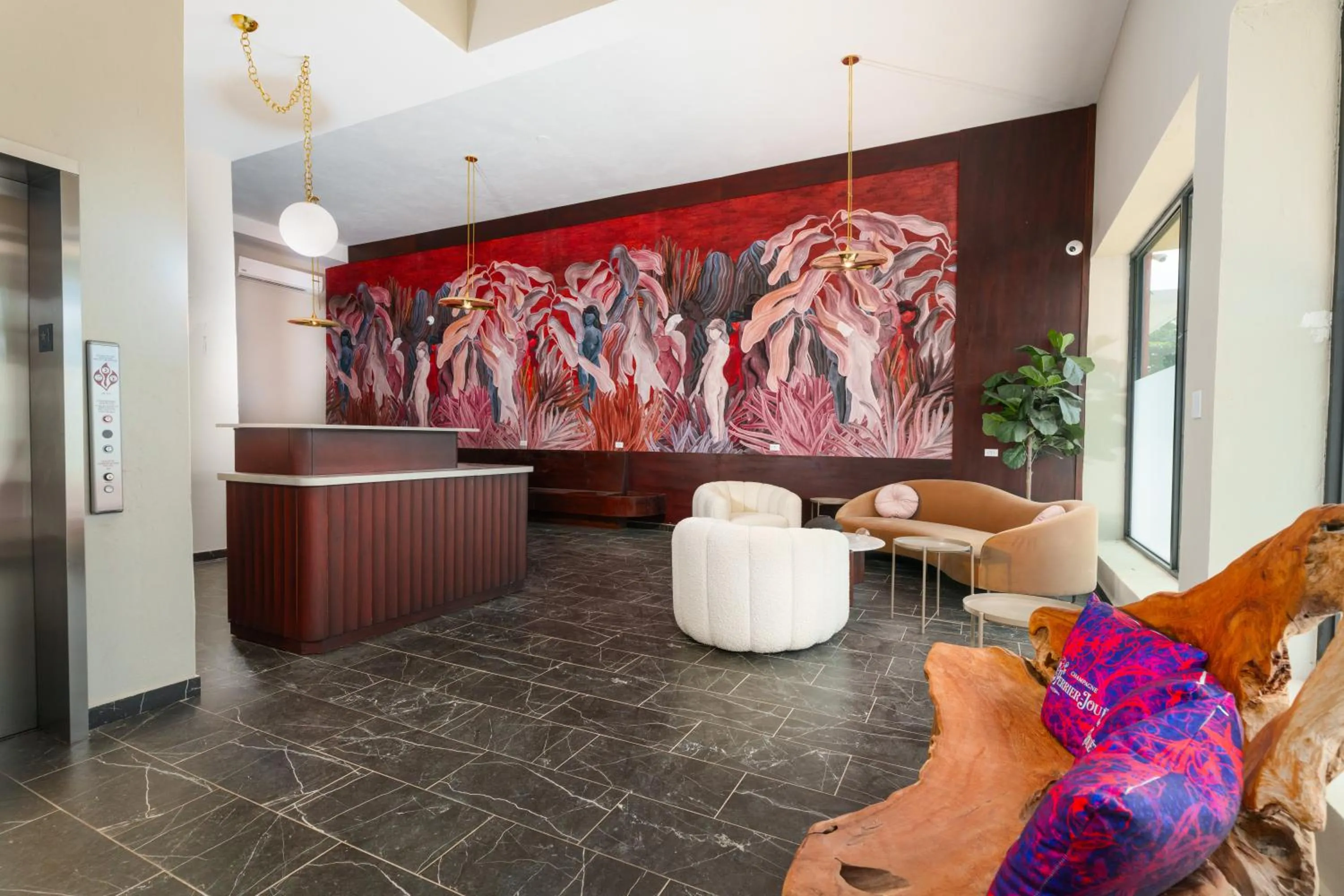 Lobby or reception in The Oliver Hotel