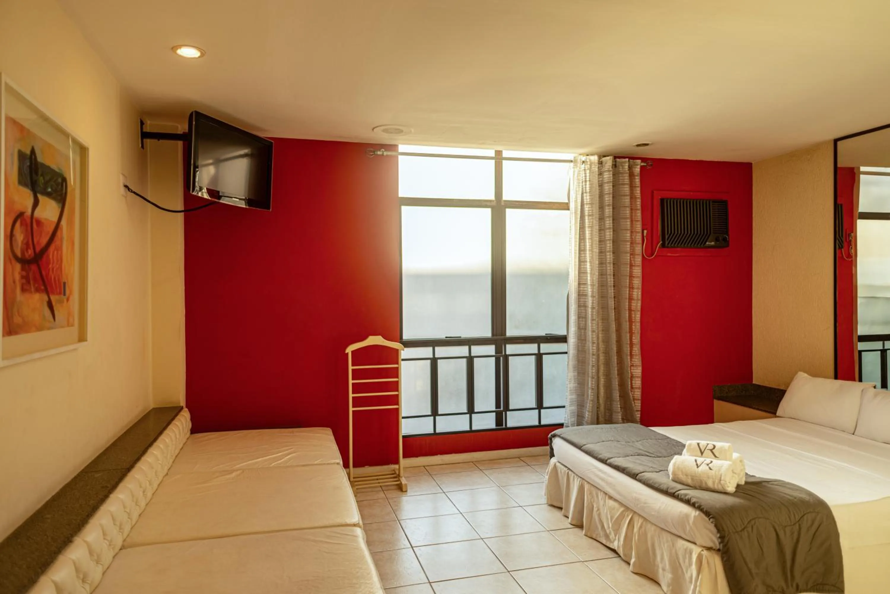 Bed in Hotel Villa Reggia