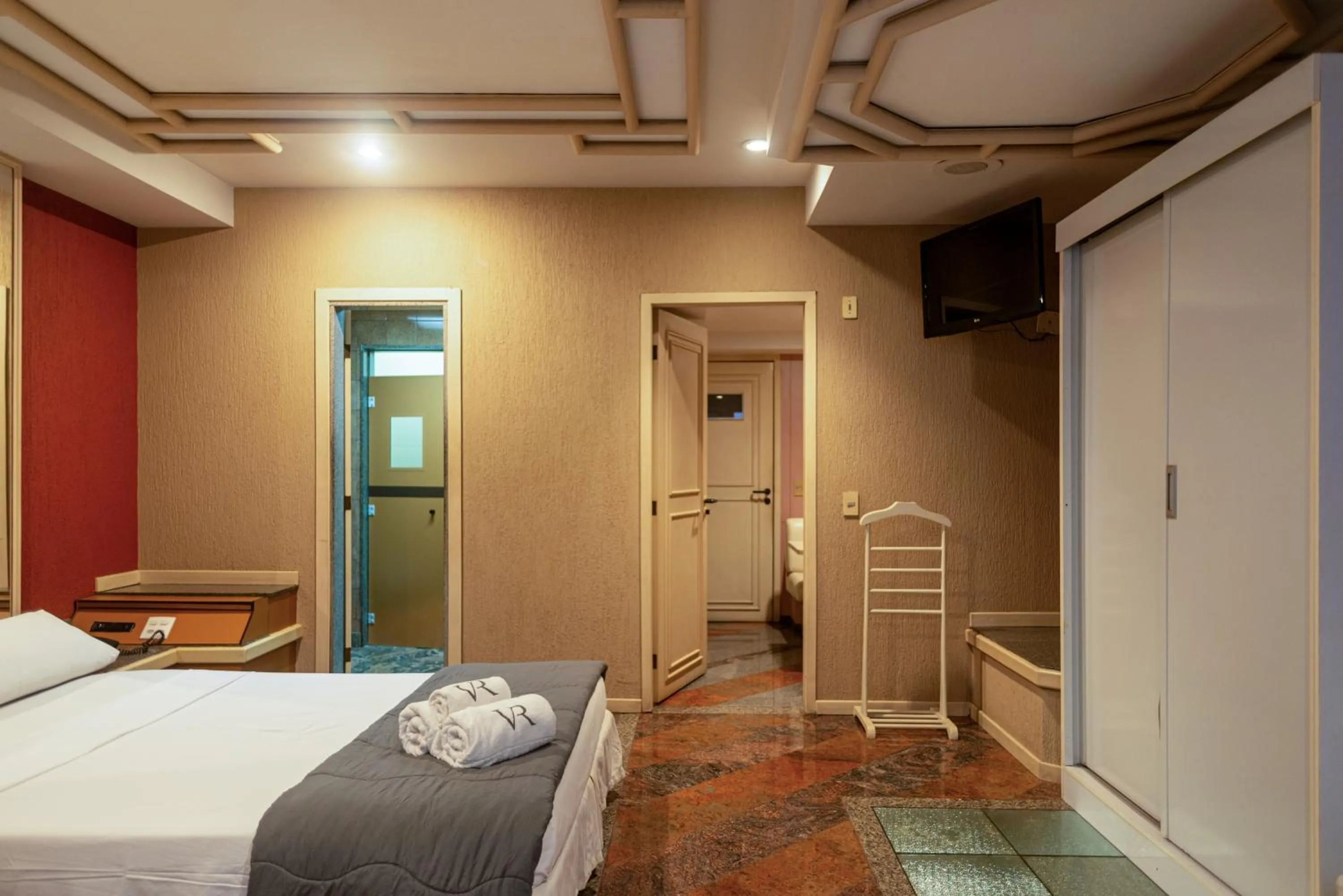 Bed in Hotel Villa Reggia