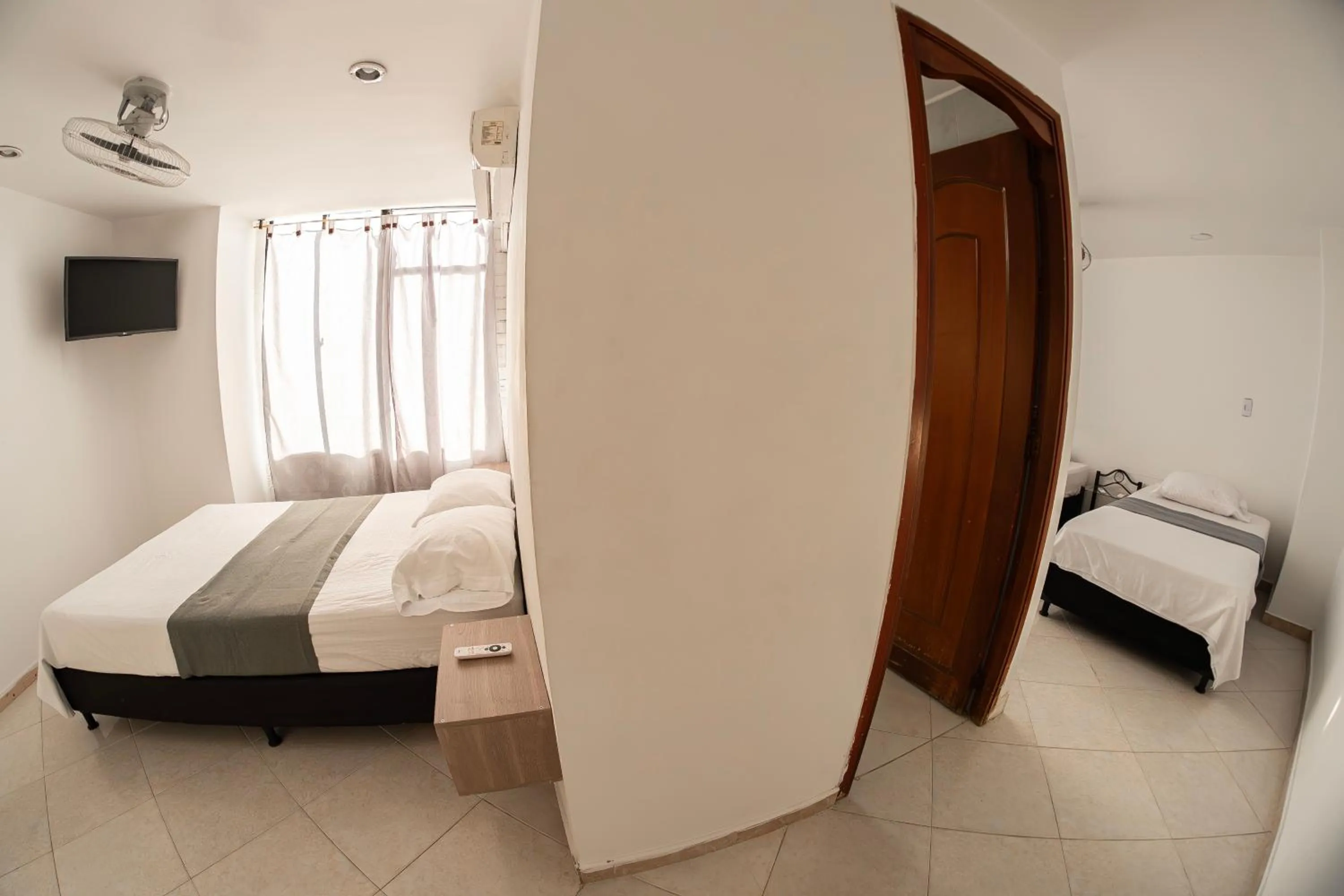 Bed in Hotel Santander Plaza