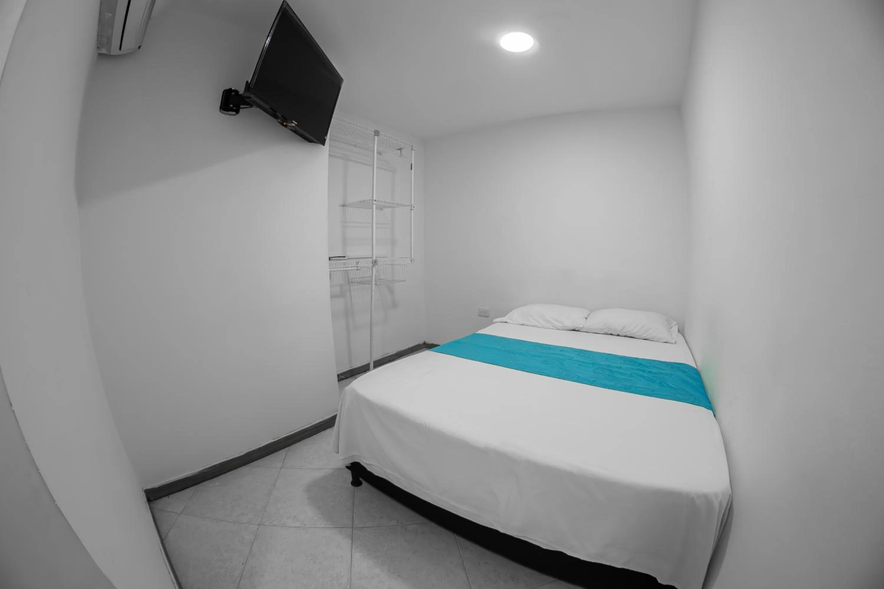 Bed in Hotel Santander Plaza