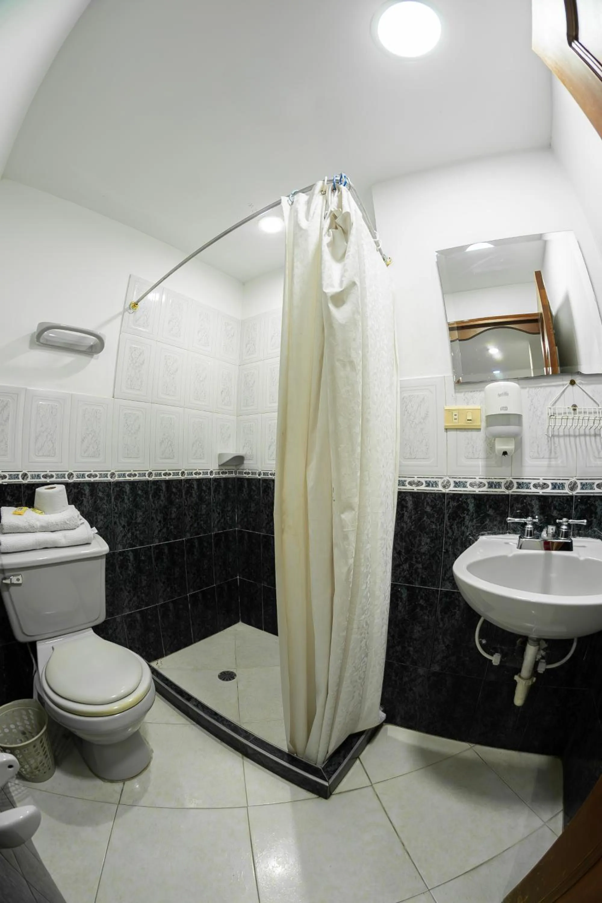 Shower in Hotel Santander Plaza