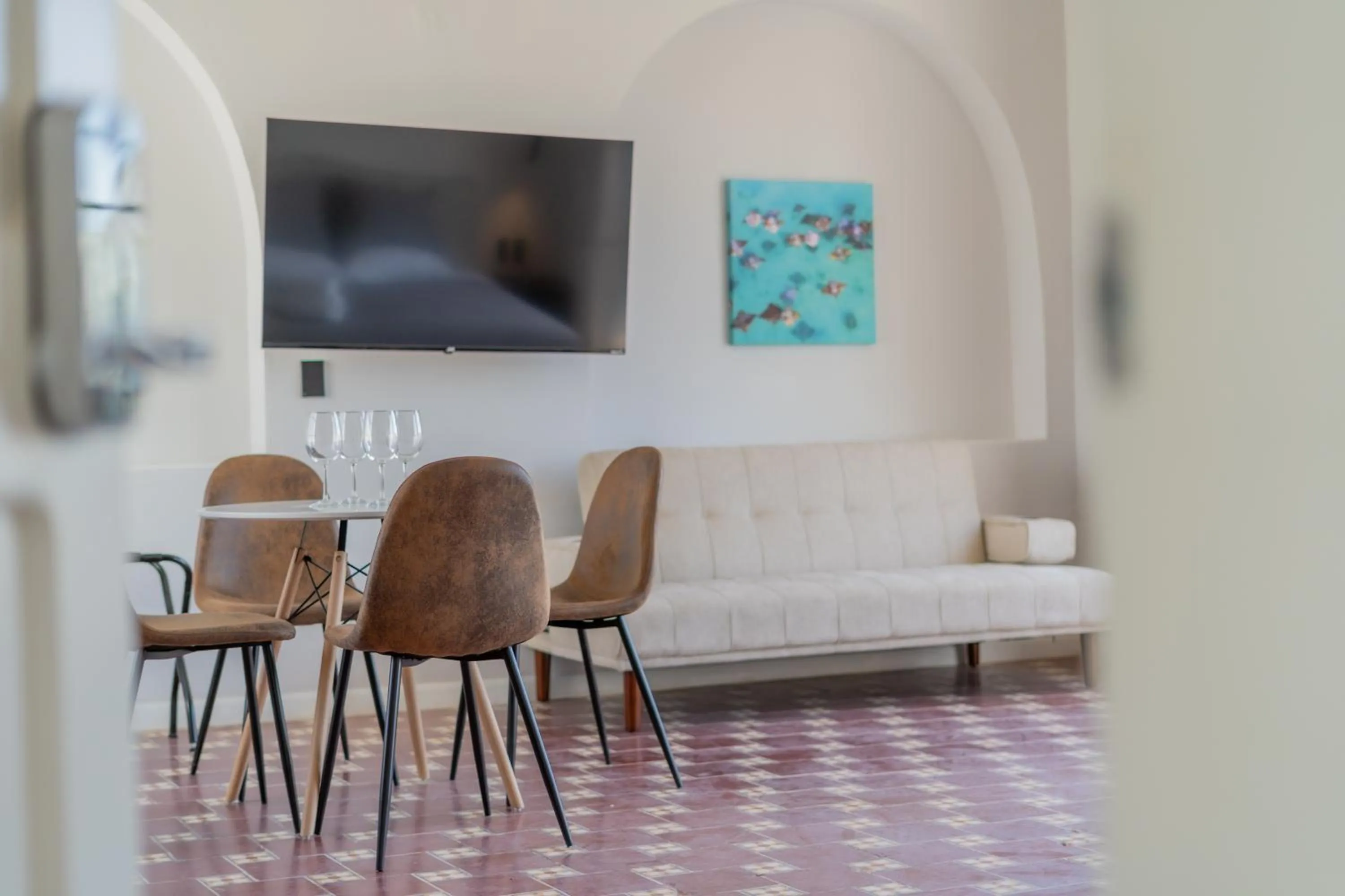 Seating area in Casa Velasco La Paz