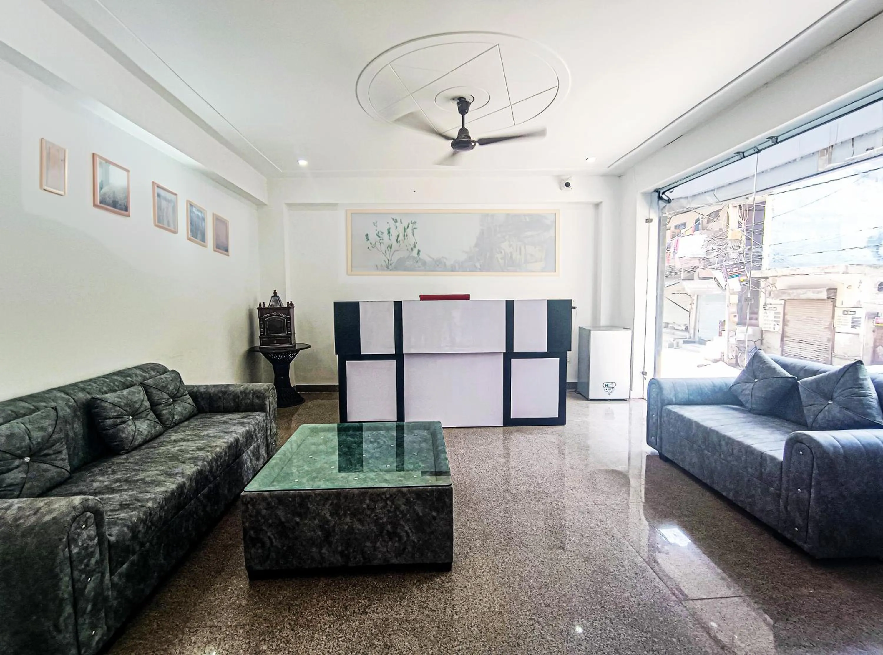 Lobby or reception in Hotel Krishna Tower