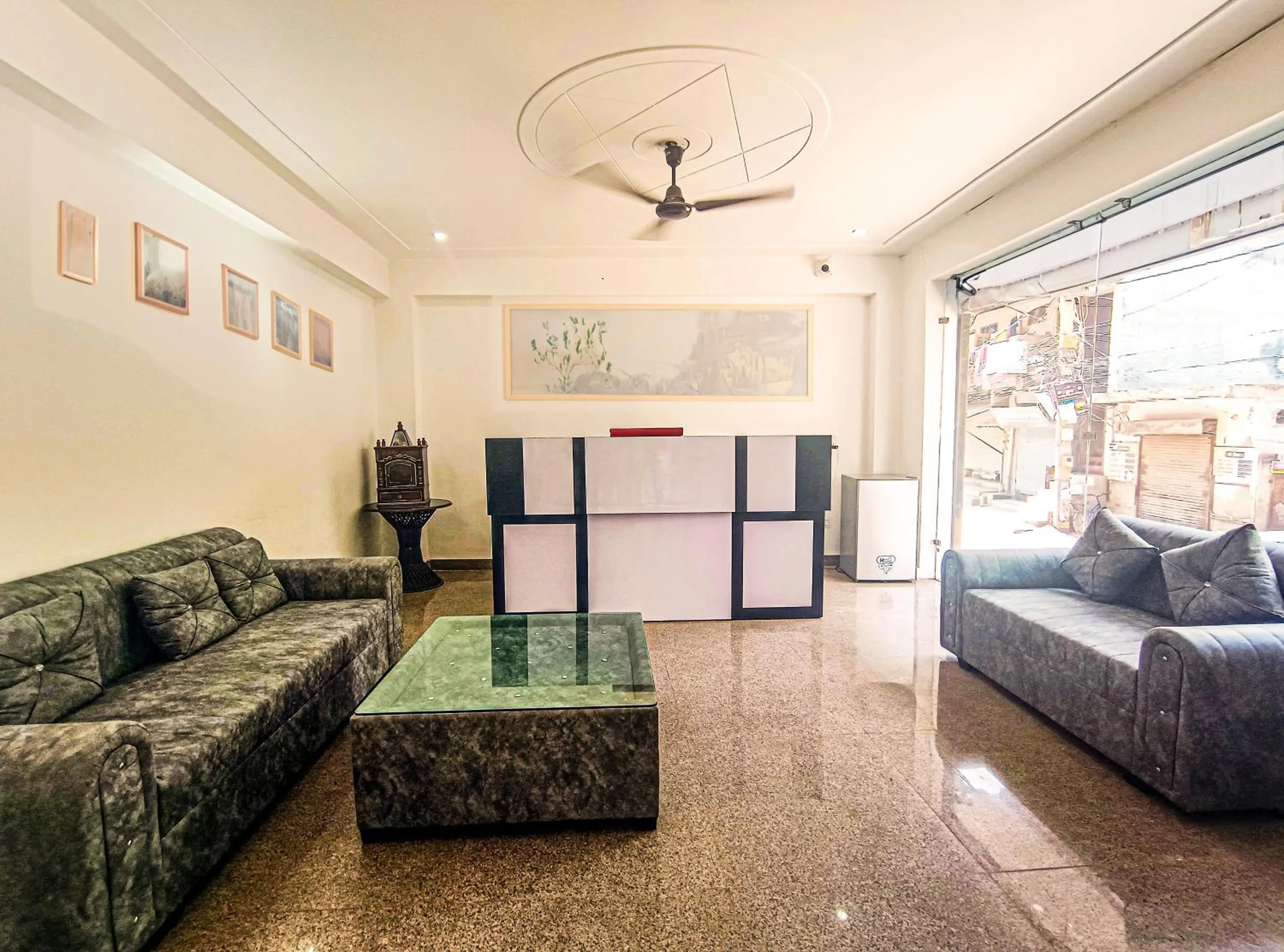 Lobby or reception in Hotel Krishna Tower