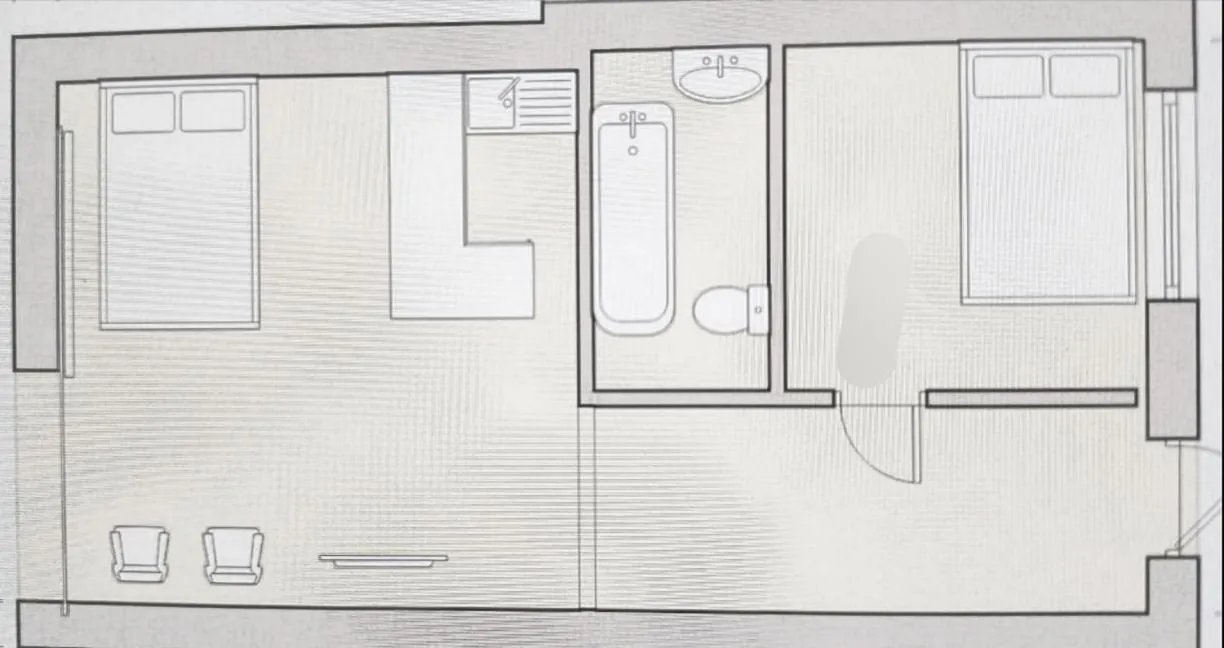 Resort Apartment depan Laut