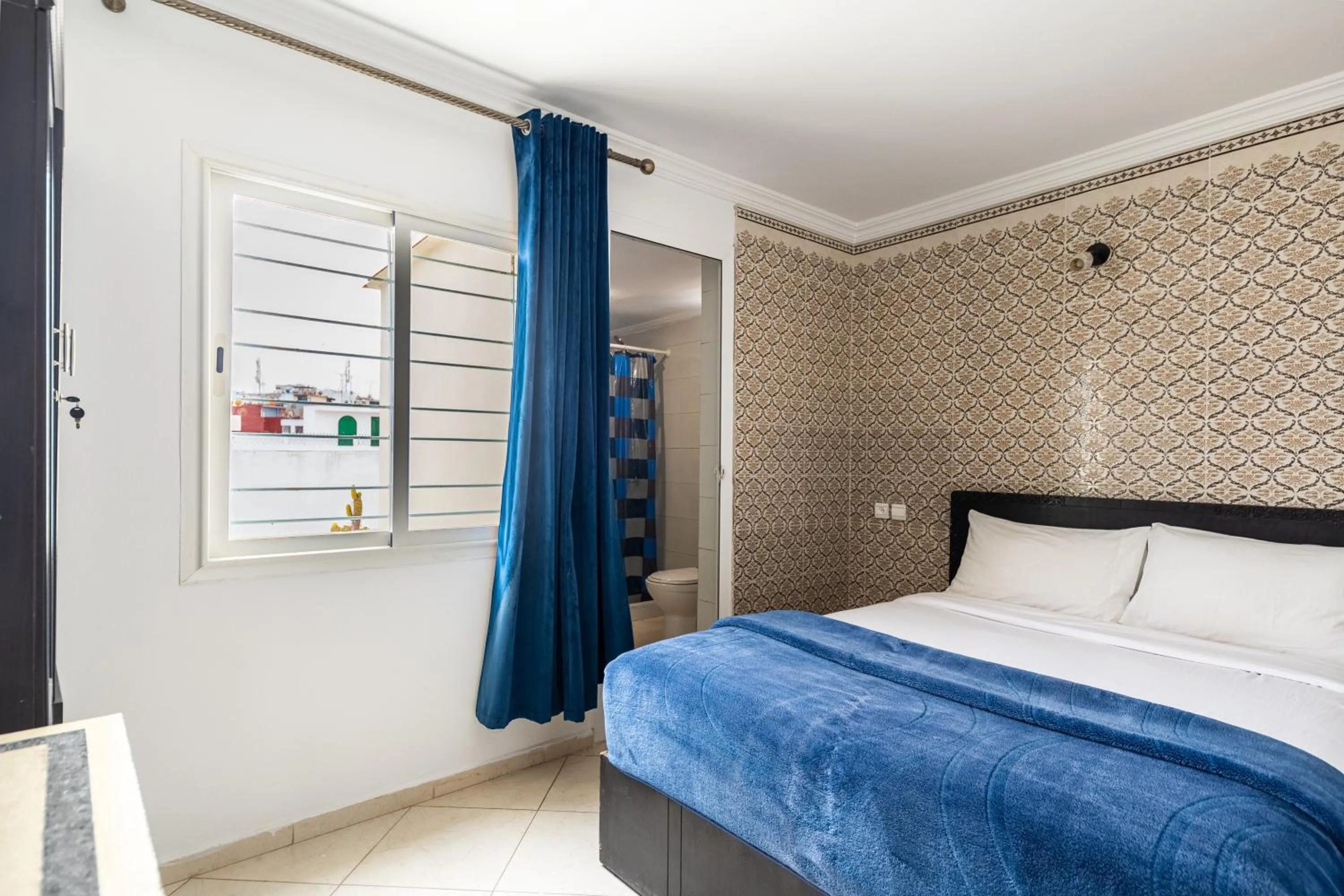 Bed in Hôtel Mauritania Center Tangier