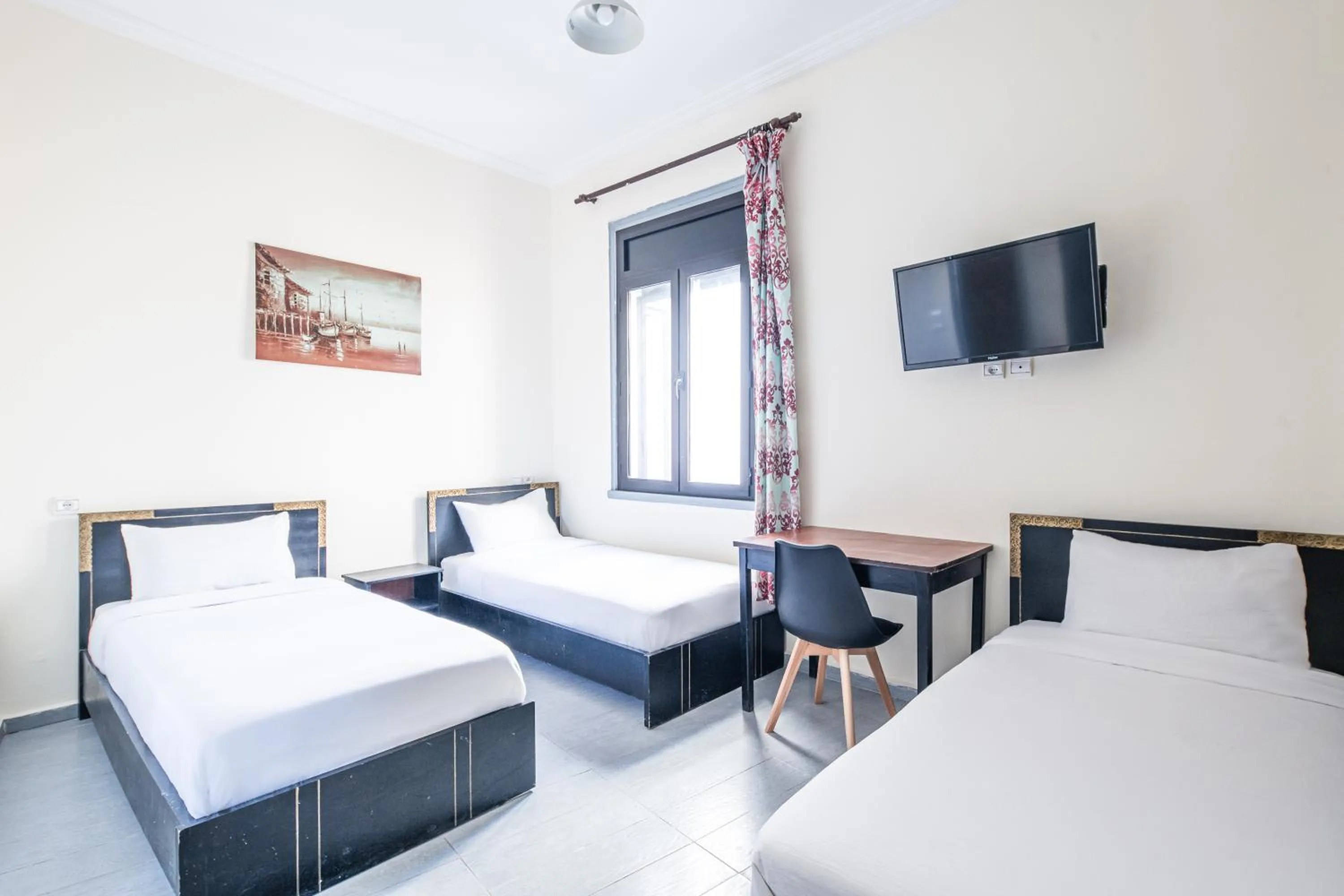 Bed in Hôtel Mauritania Center Tangier