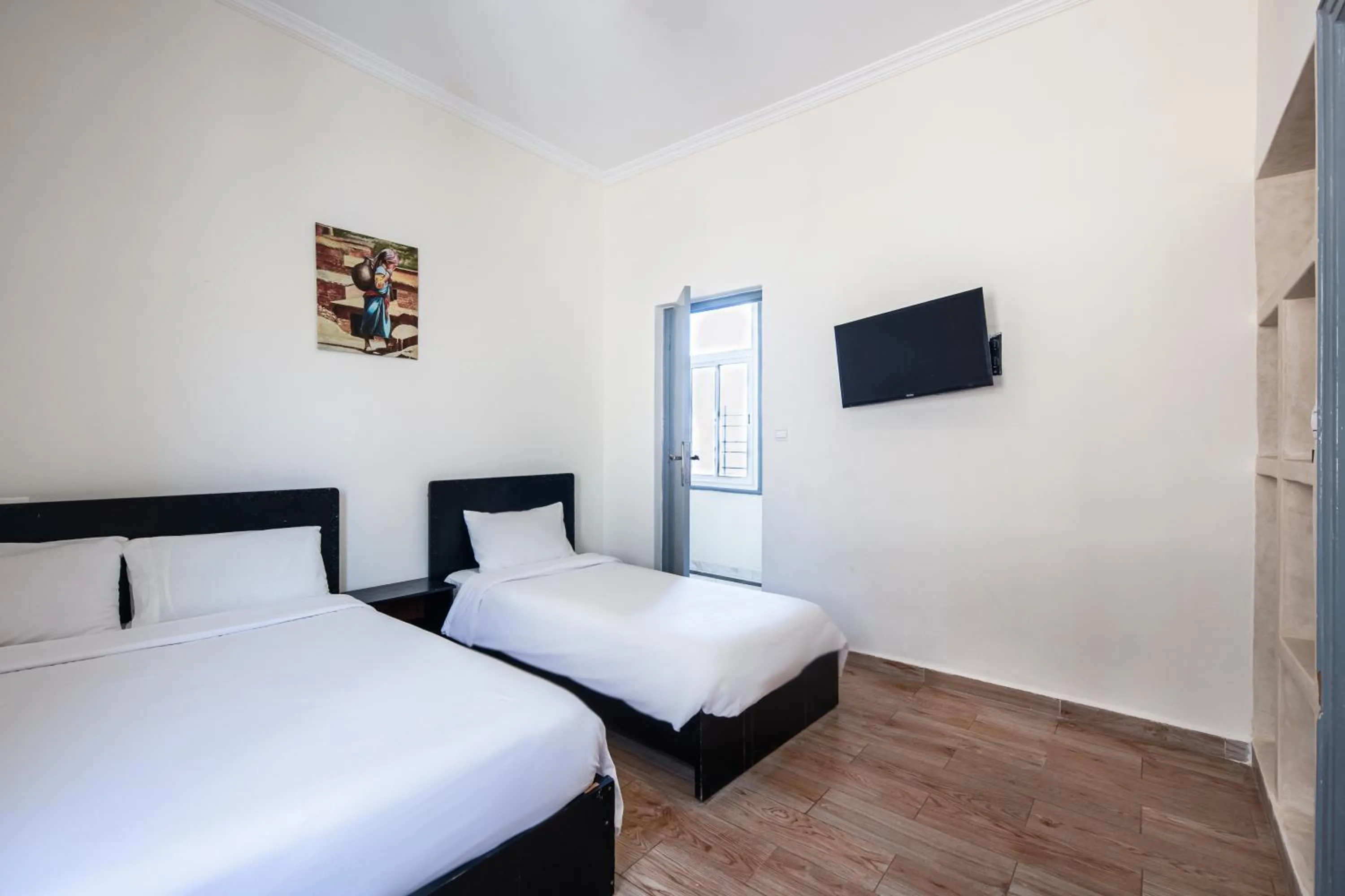 Bed in Hôtel Mauritania Center Tangier