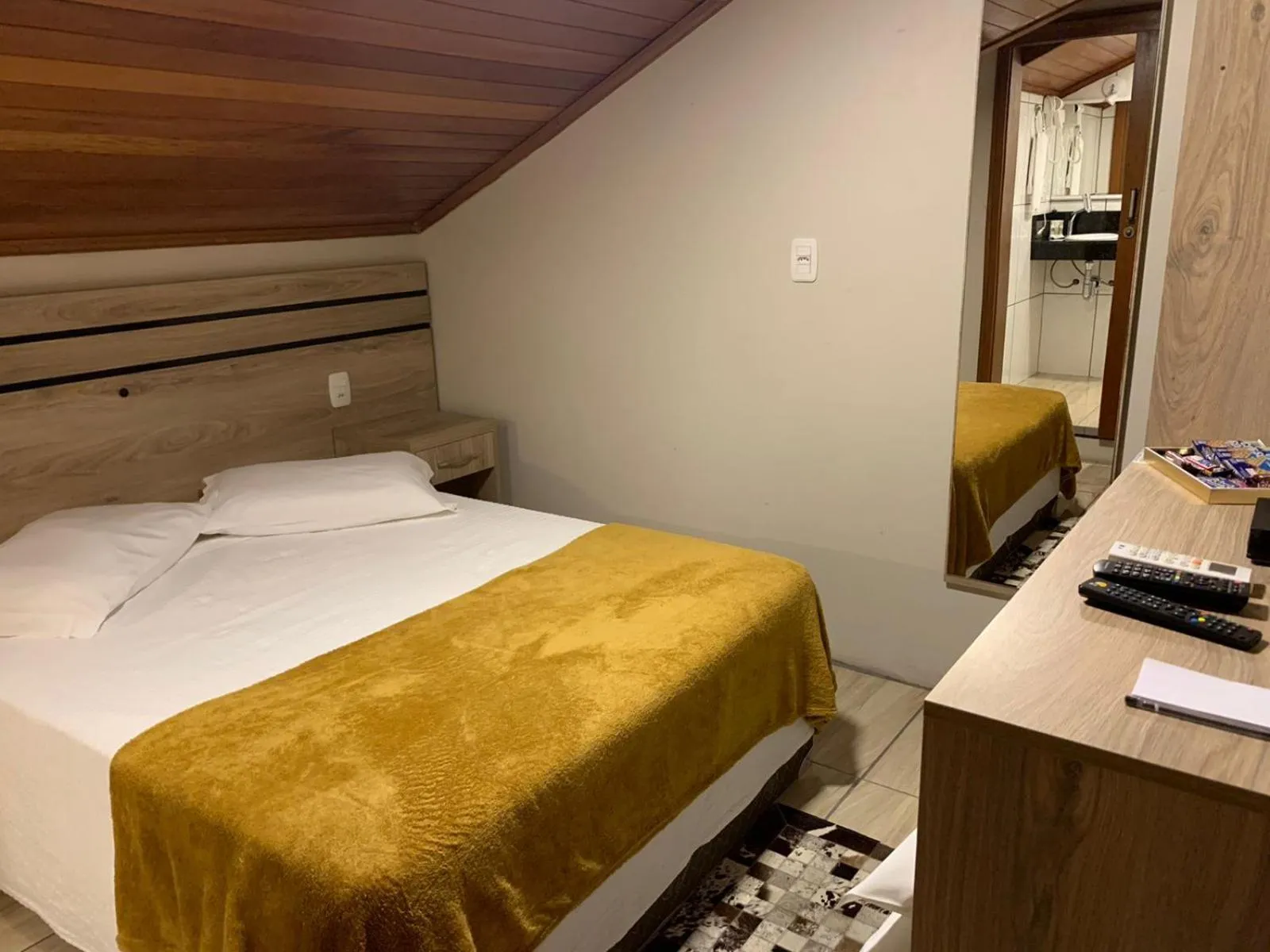 Bed in Pousada Schmitz