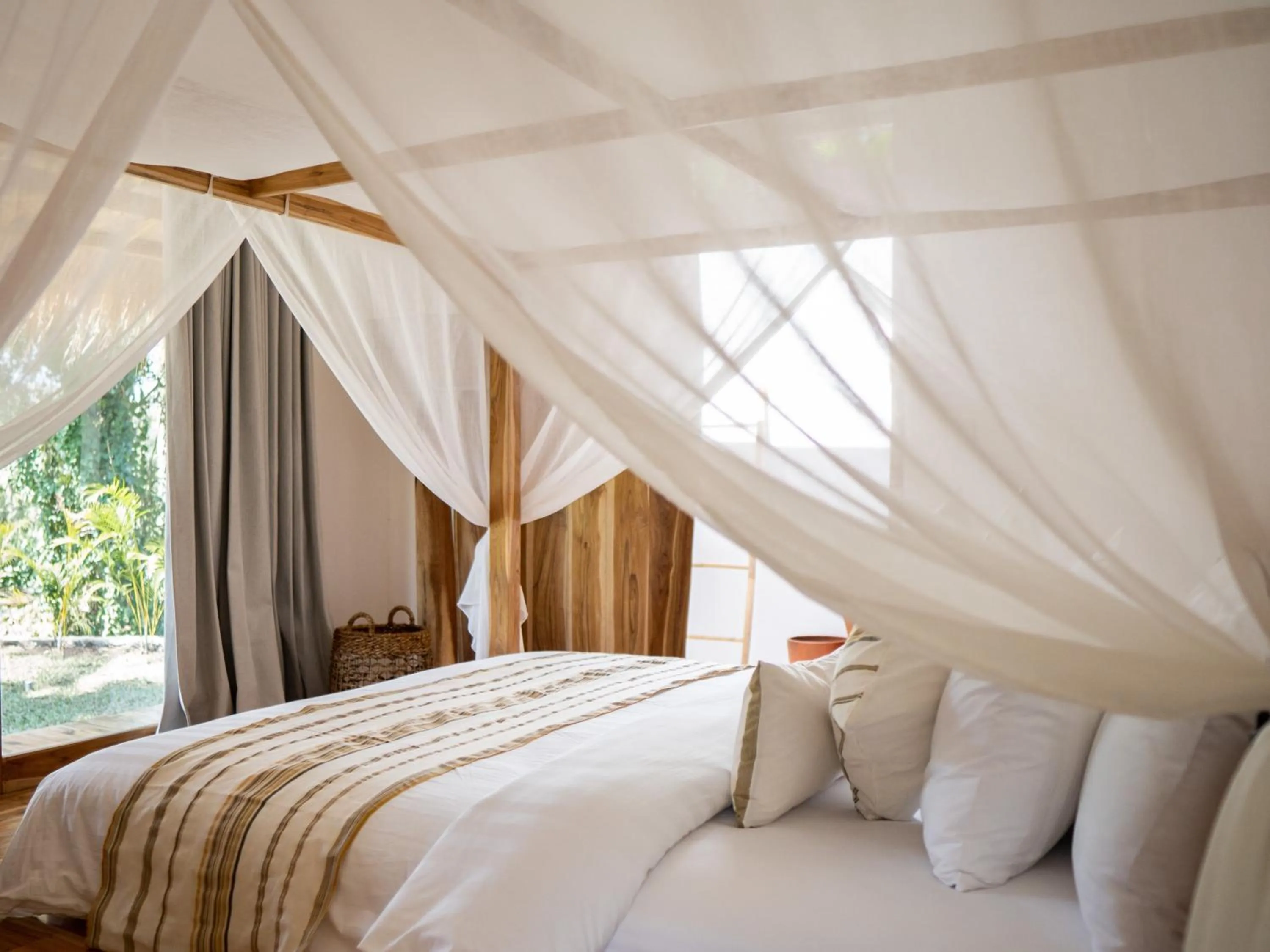 Bed in Dejama Glamping Resort Lombok
