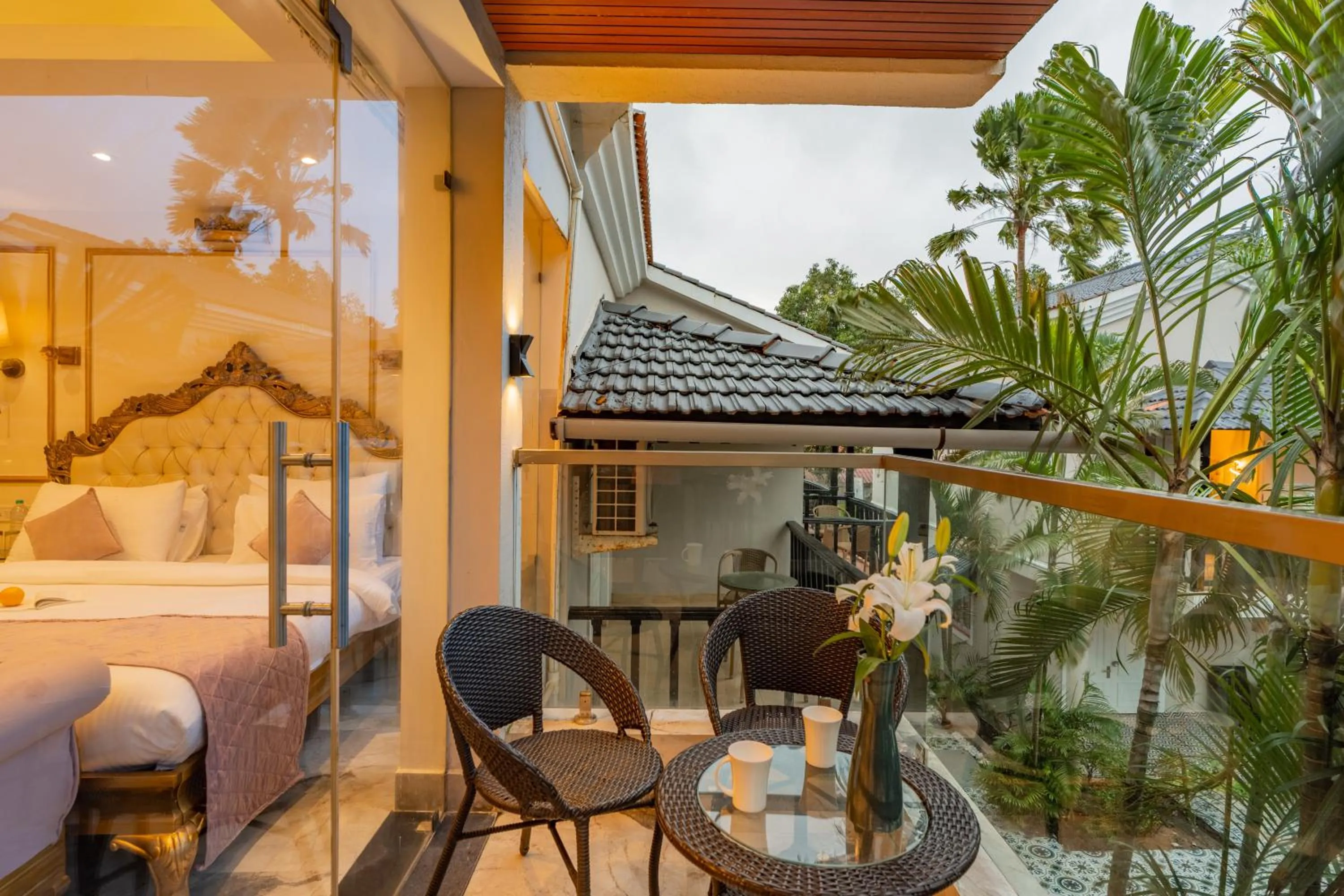 Patio, Bed in Emperor Ozran by Alaya Stays