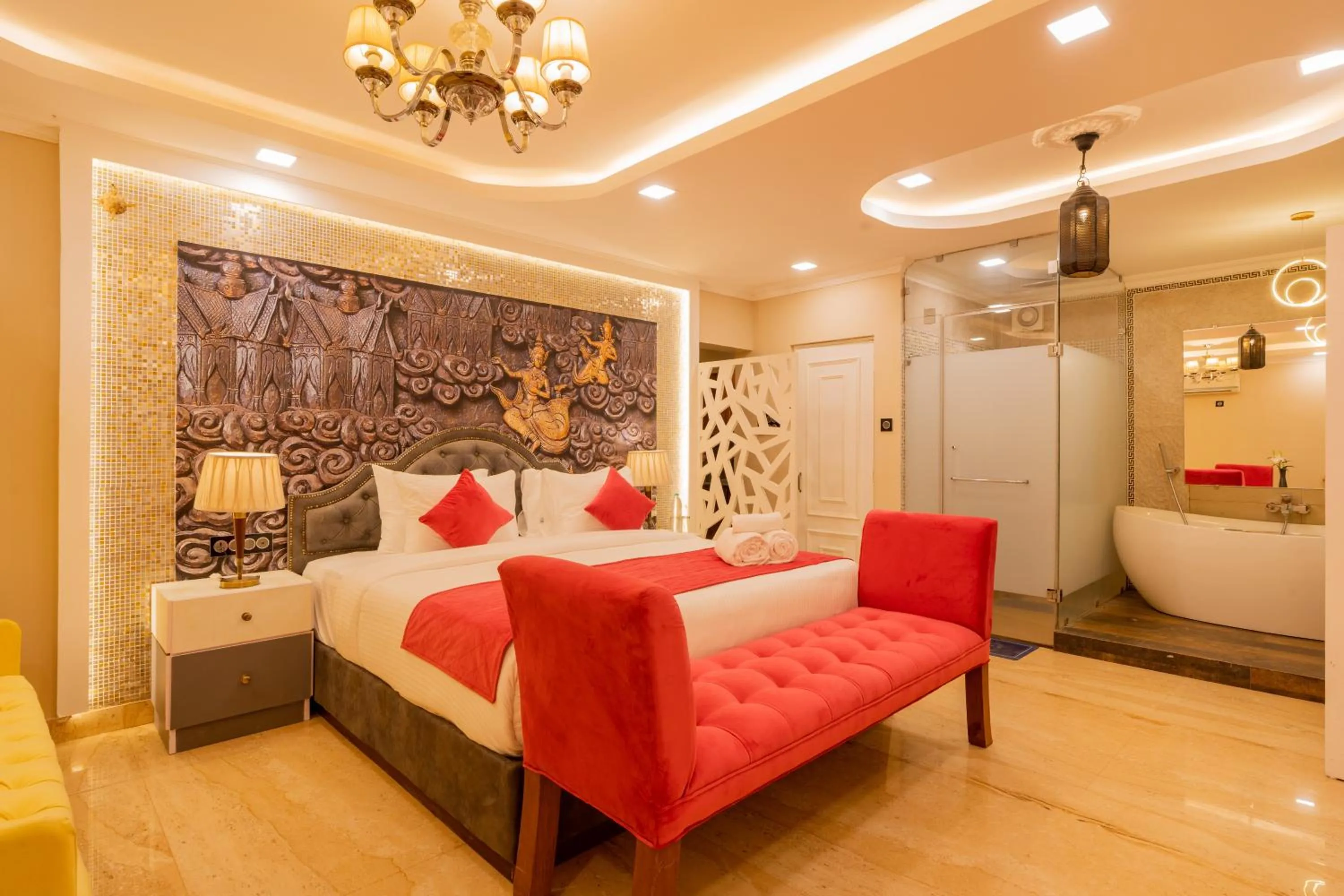 Bed in Emperor Ozran by Alaya Stays