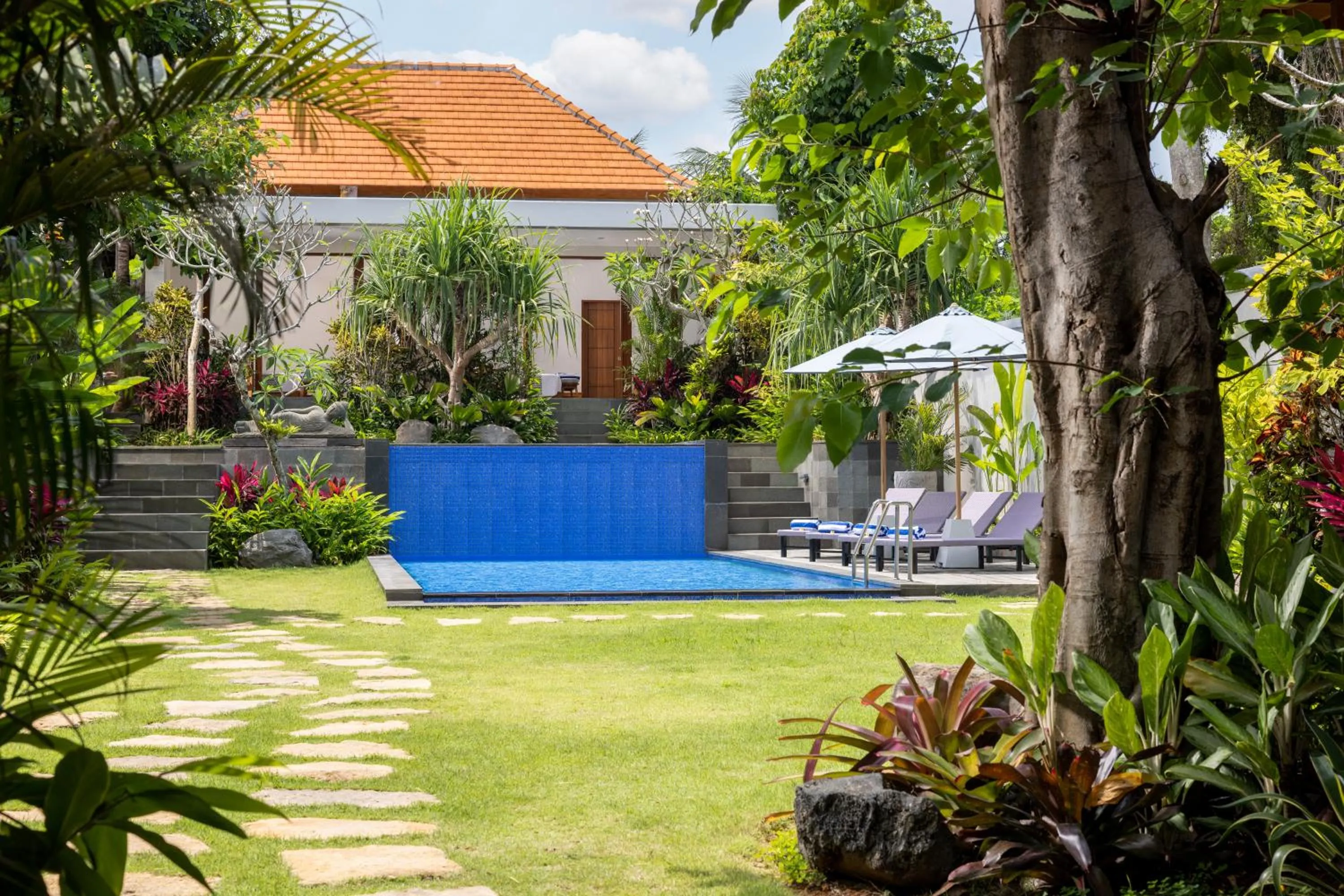 Pool view in Bhumi Sangtu Ubud